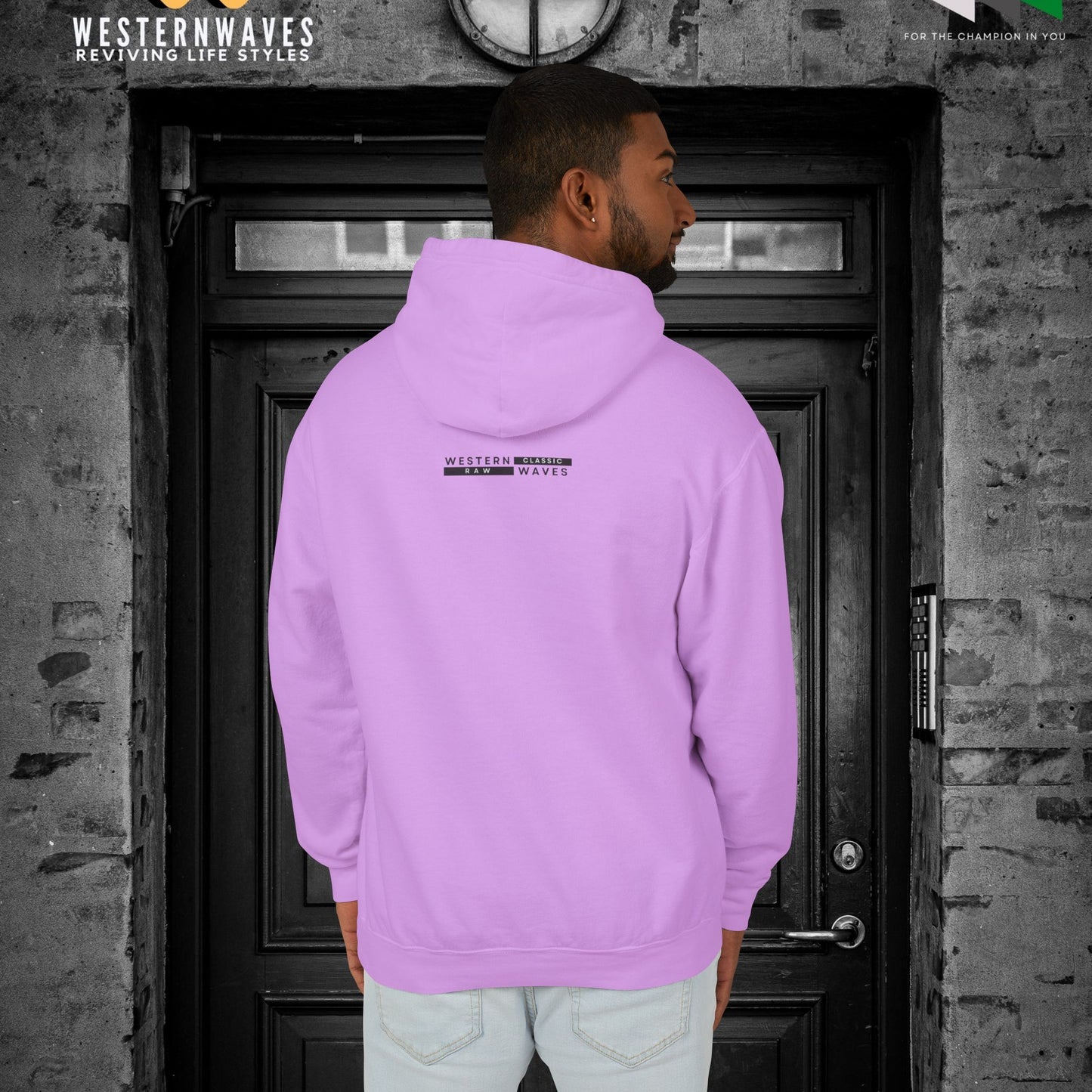 Unisex Lightweight Hooded Sweatshirt – N2+ Series USLWHSS PT2WW024_ Limited Edition Crafted Comfort by WesternWaves: