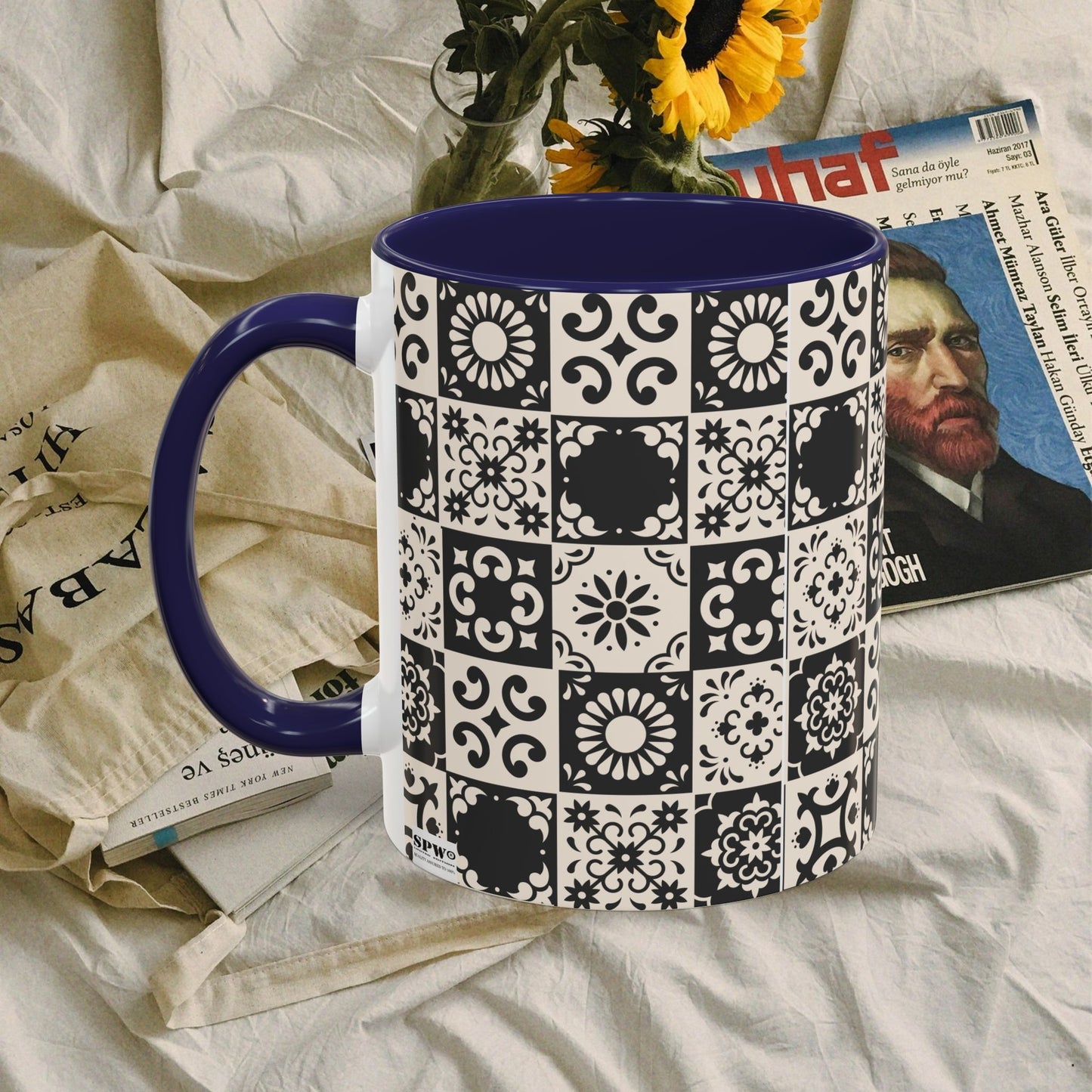 Accent Coffee Mug (11, 15oz)_ N+ Series ACMUG PT2WW004_ Limited Edition Mug by WesternWaves