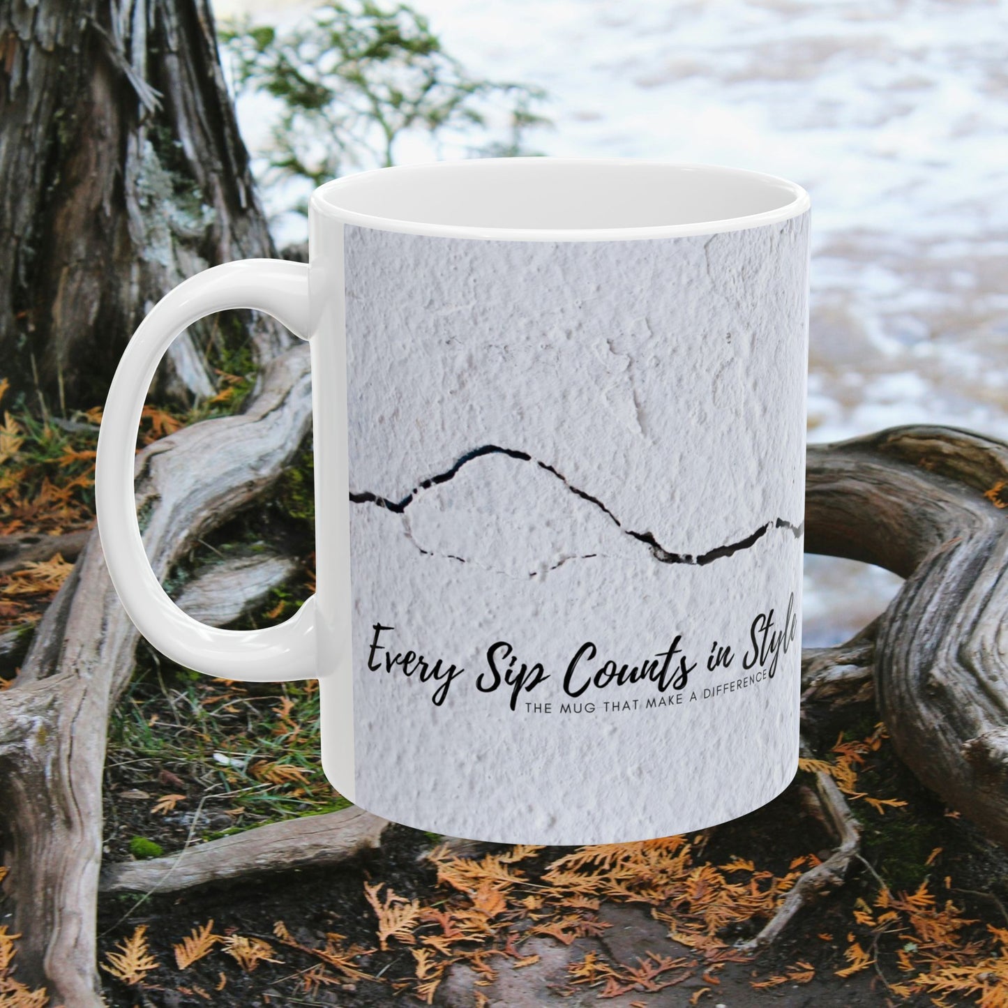 Ceramic Mug (11oz, 15oz)_ N2 Series CM11, 15OZ PT2WW001_ Limited Edition Ceramic Masterpiece by WesternWaves: