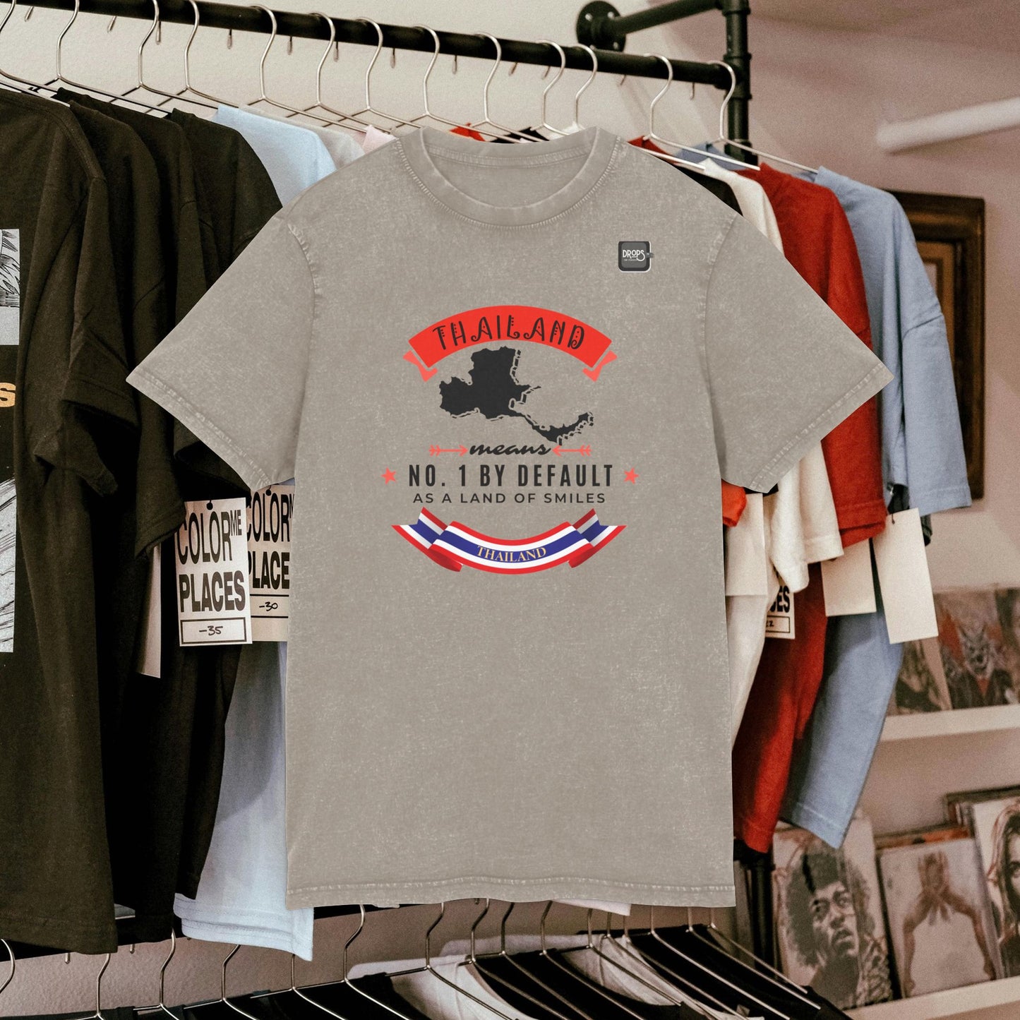 Acid Washed Round Neck Tee_ N7+ Series AWRNTEE PT2WW001_ Limited Edition by WesternWaves: