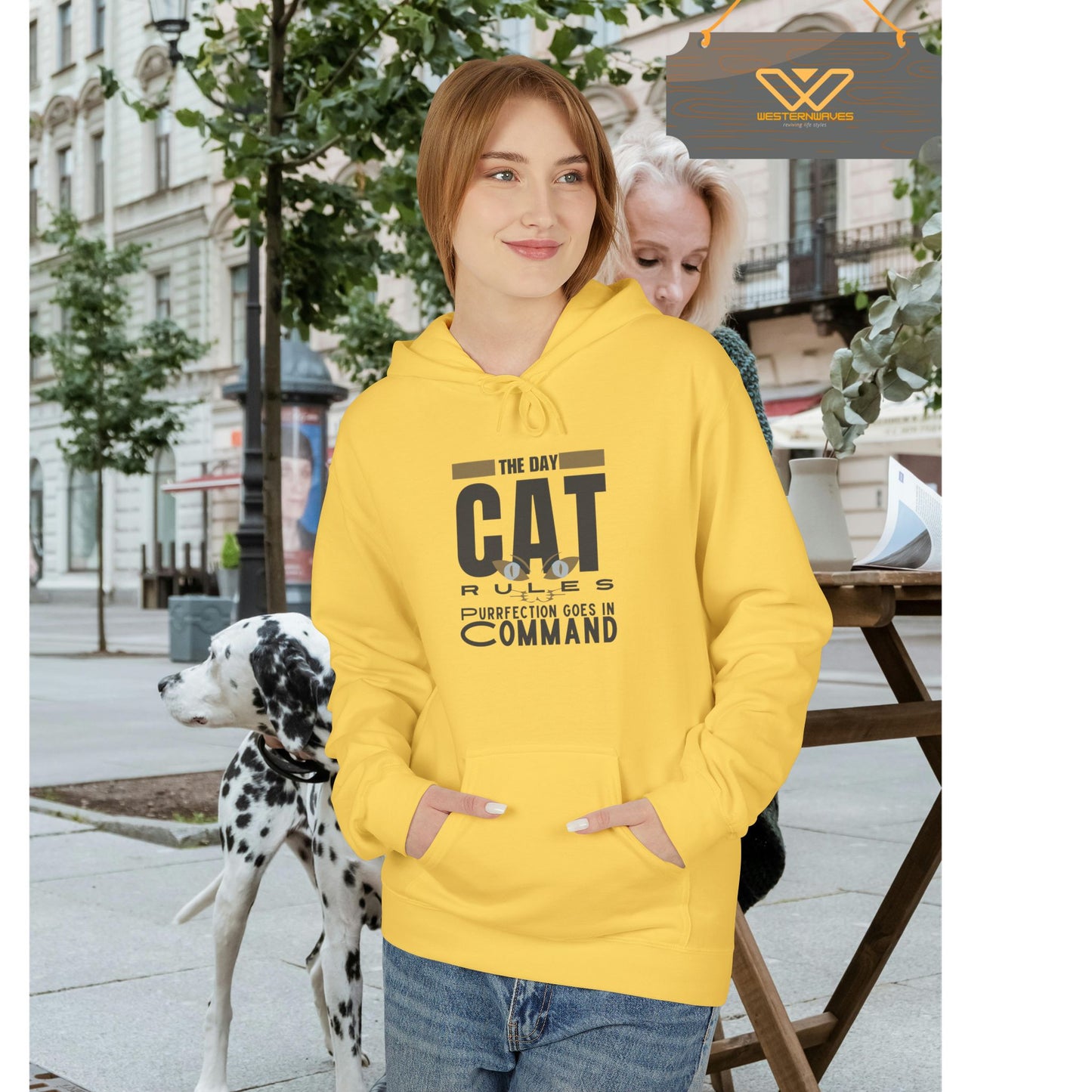 Unisex Midweight Softstyle Fleece Hoodie_ N3+ Series USMWSSFH PT2WW008_ Limited Edition Luxuriously Soft 100% Cotton Face by WesternWaves: