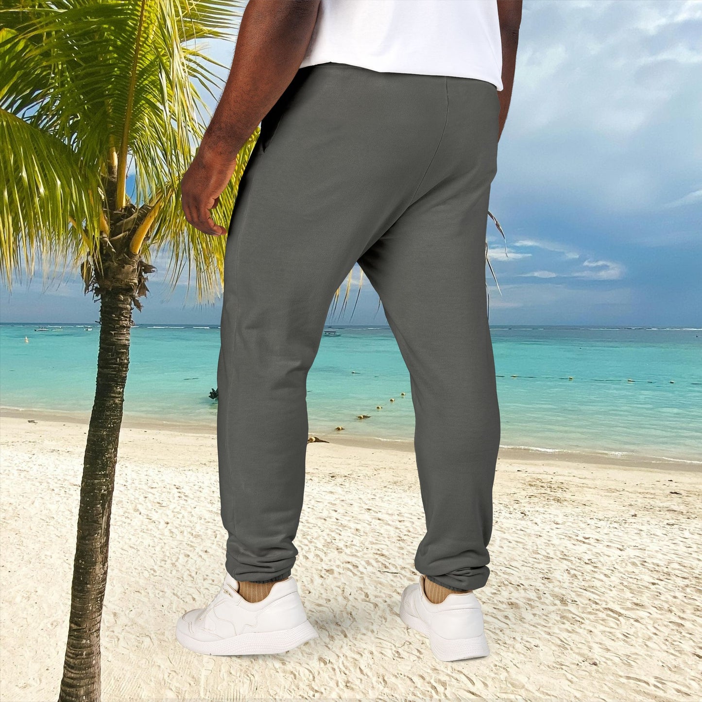 Unisex Fleece Sweatpants with Playful Design_ Series UWD 080_ Limited Edition Cozy Lounge Pants by WesternWaves: