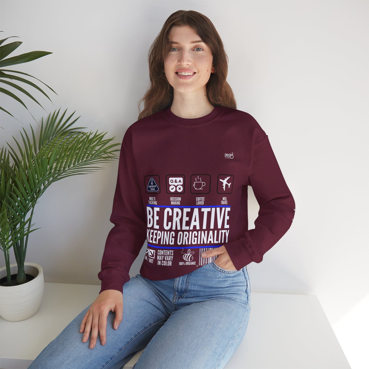 Unisex Heavy Blend™ Crewneck Sweatshirt_ N2 Sports Series UHBCSS PT2WW004_ Limited Edition 'DROPS' Brand Sweatshirt by WesternWaves: