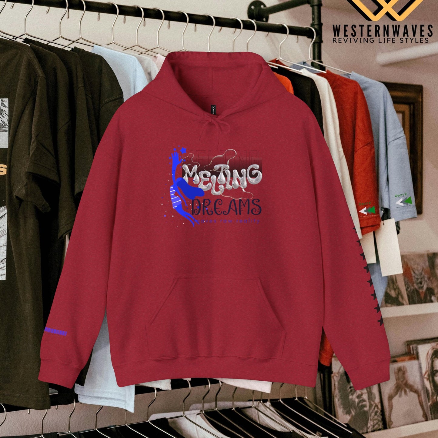 Unisex Heavy Blend™ Hooded Sweatshirt_ N3+ Series USHBHSS PT2WW006_ Limited Edition Pinnacle of Comfort & Style by WesternWaves: