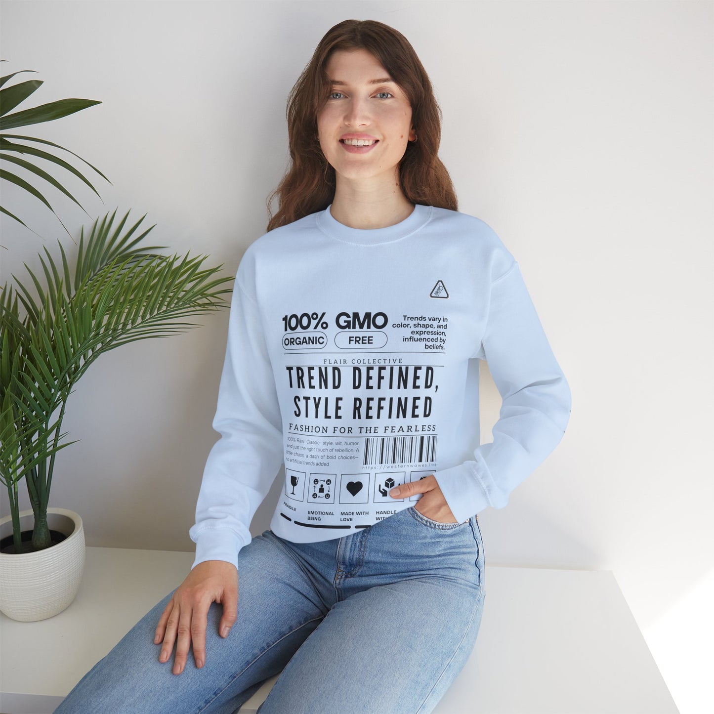 Unisex Heavy Blend™ Crewneck Sweatshirt_ N2 Series SPW UHBCSS PT2WW003_ Limited Edition 'DROPS' Brand Raw Classics by WesternWaves: