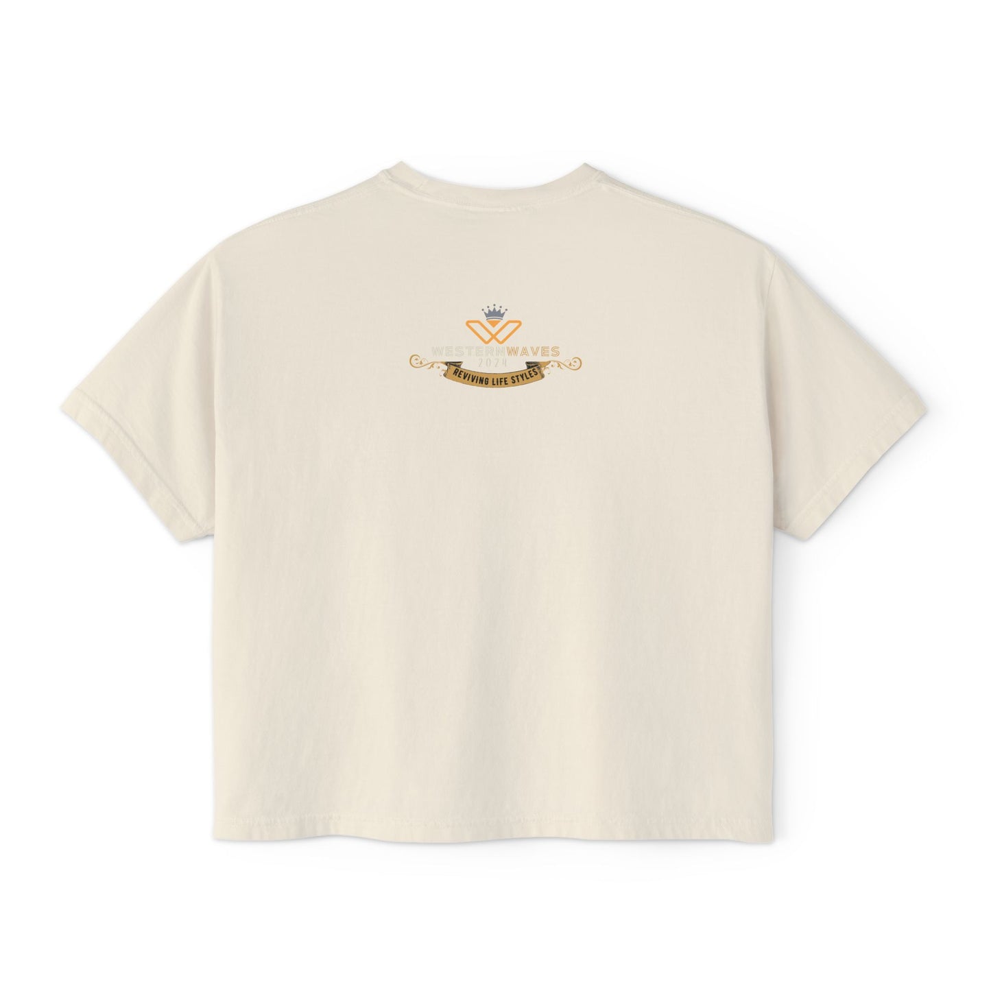 Women's Boxy Tee – N Series WBTEE PT2WW003_ limited edition Ethical Cotton Comfort by WesternWaves:
