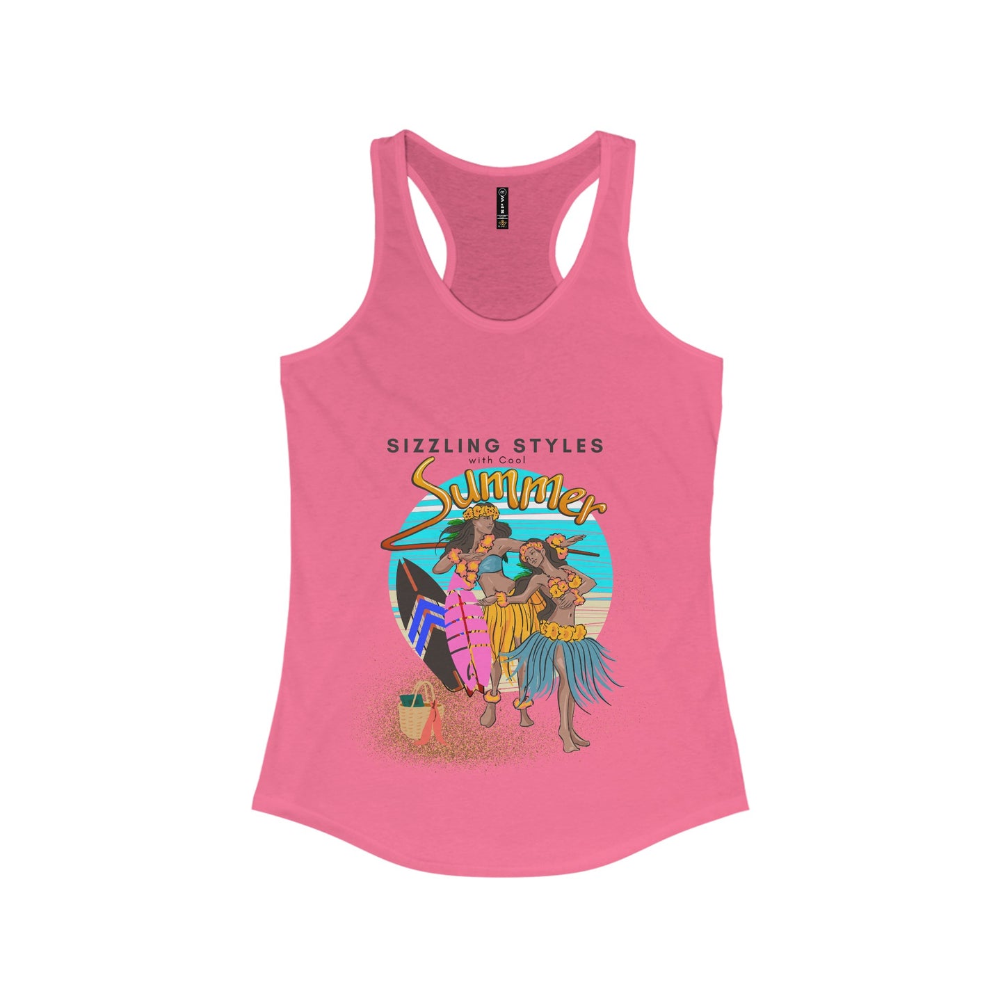 Women's Ideal Racerback Tank_ N2+ Series WIRBT PT2WW004_ Limited Edition Design for Comfort and Style by WesternWaves: