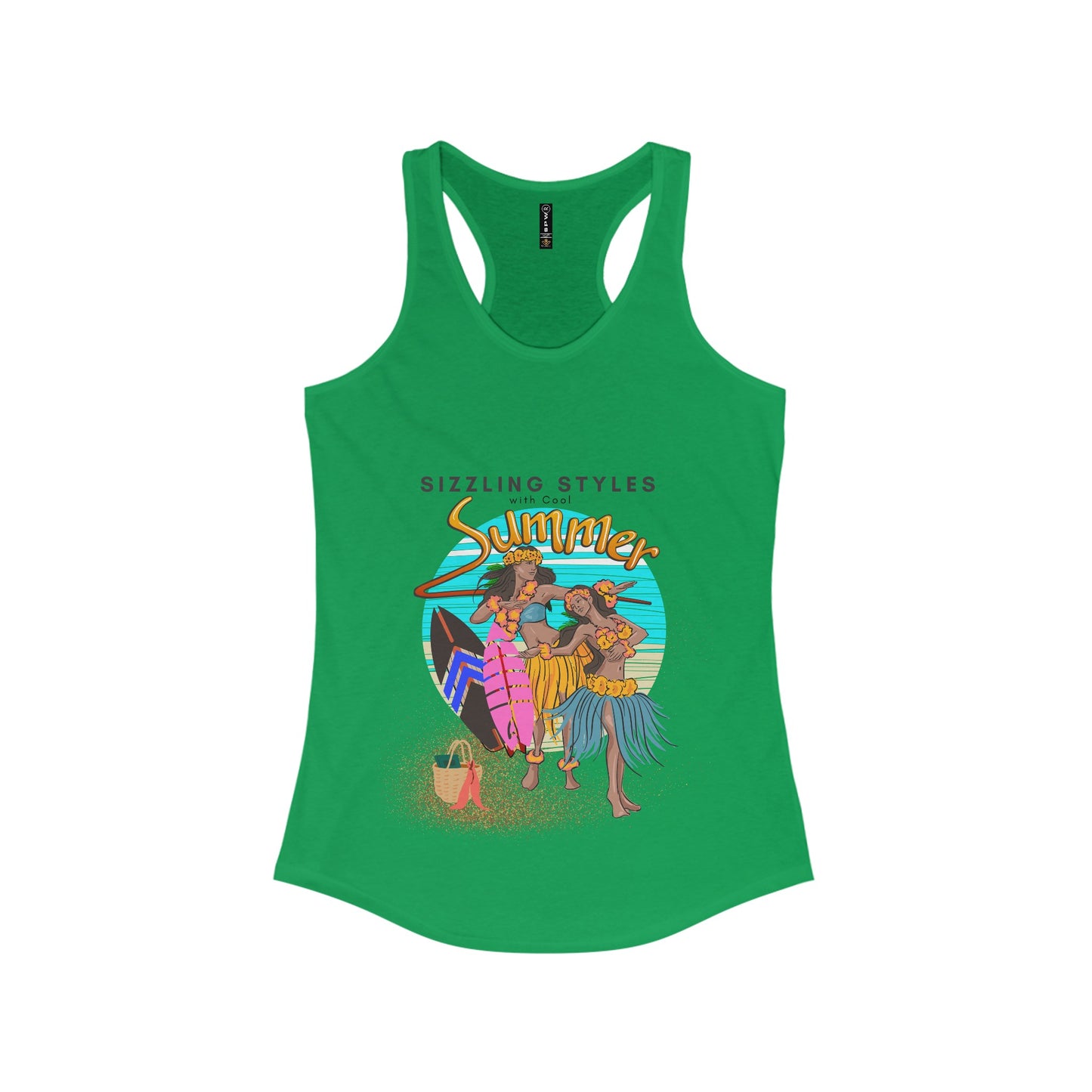 Women's Ideal Racerback Tank_ N2+ Series WIRBT PT2WW004_ Limited Edition Design for Comfort and Style by WesternWaves: