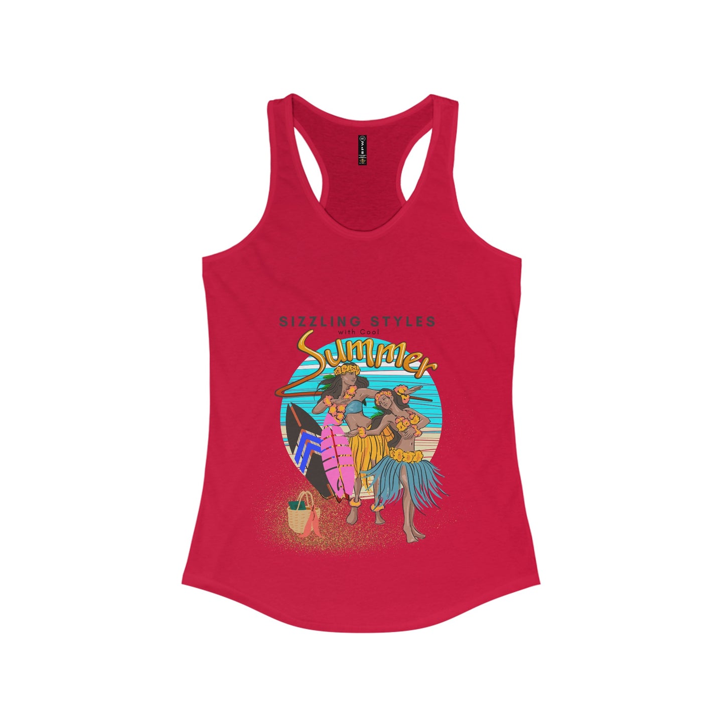 Women's Ideal Racerback Tank_ N2+ Series WIRBT PT2WW004_ Limited Edition Design for Comfort and Style by WesternWaves: