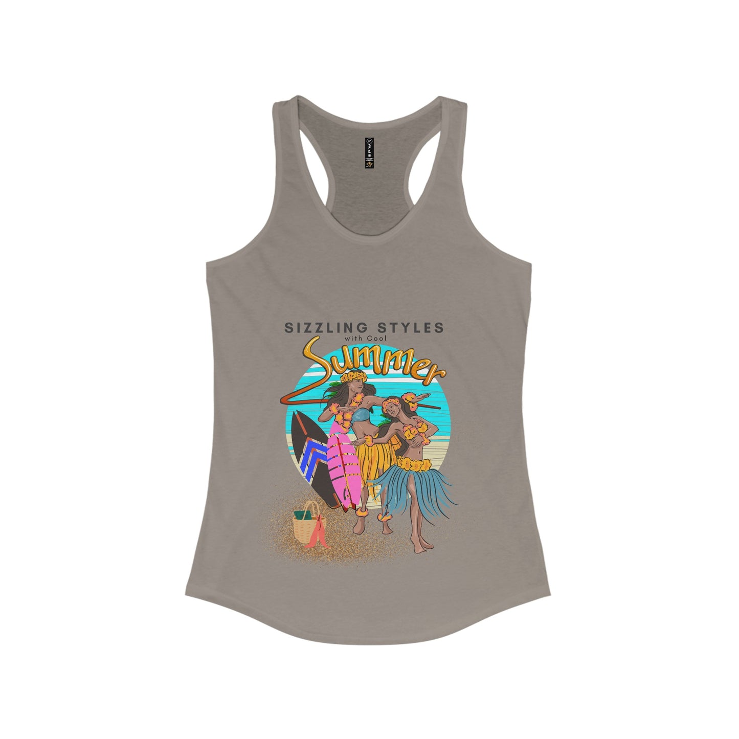 Women's Ideal Racerback Tank_ N2+ Series WIRBT PT2WW004_ Limited Edition Design for Comfort and Style by WesternWaves: