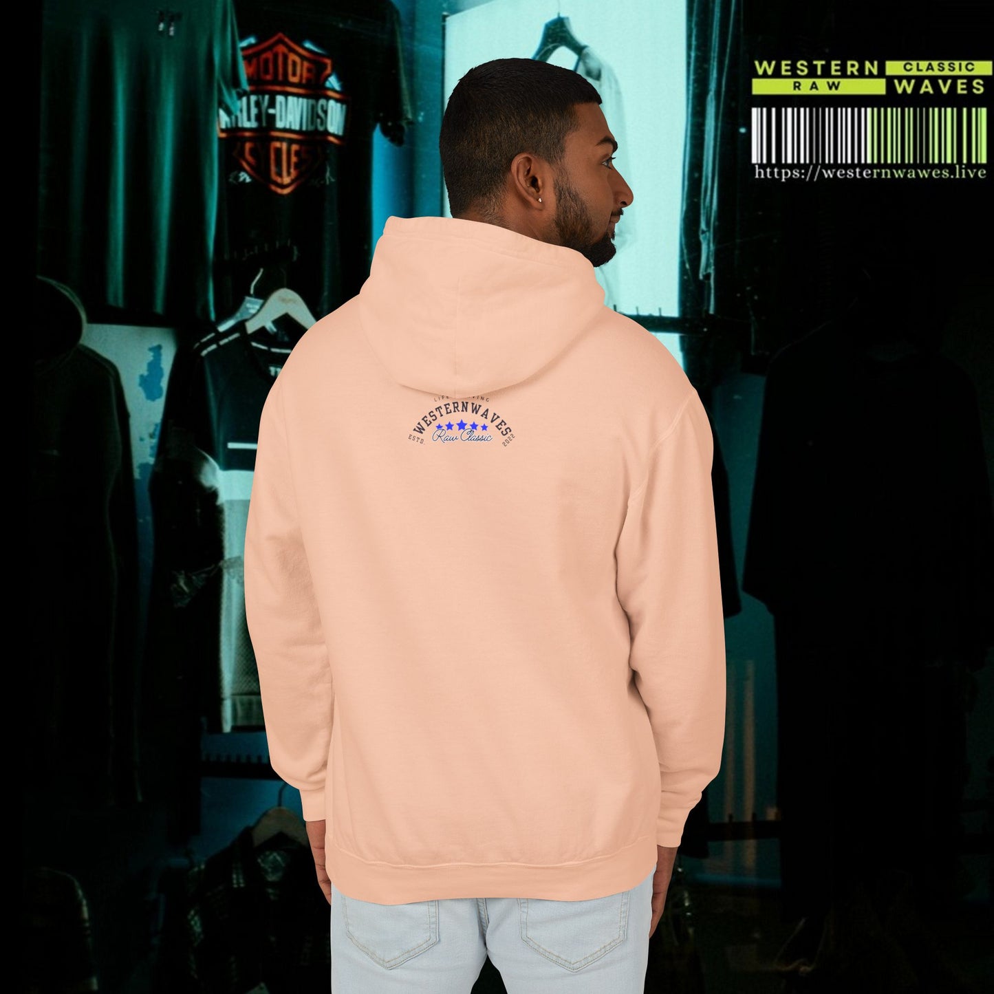 Unisex Lightweight Hooded Sweatshirt – N2* Series USLWHSS PT2WW027_ Limited Edition Crafted Comfort by WesternWaves: