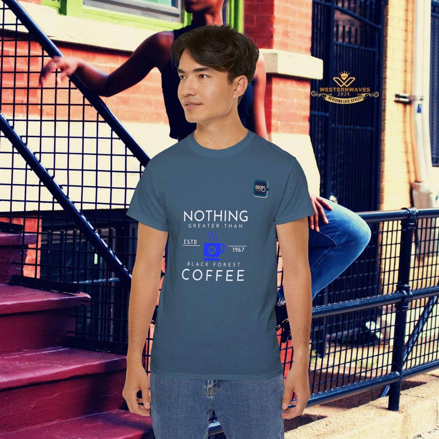 Unisex Ultra Cotton Tee_ Classic Comfort Unleashed_ N2+ Series USUCTEE PT2WW006_ Limited Edition Maximum Comfort & Style by WesternWaves: