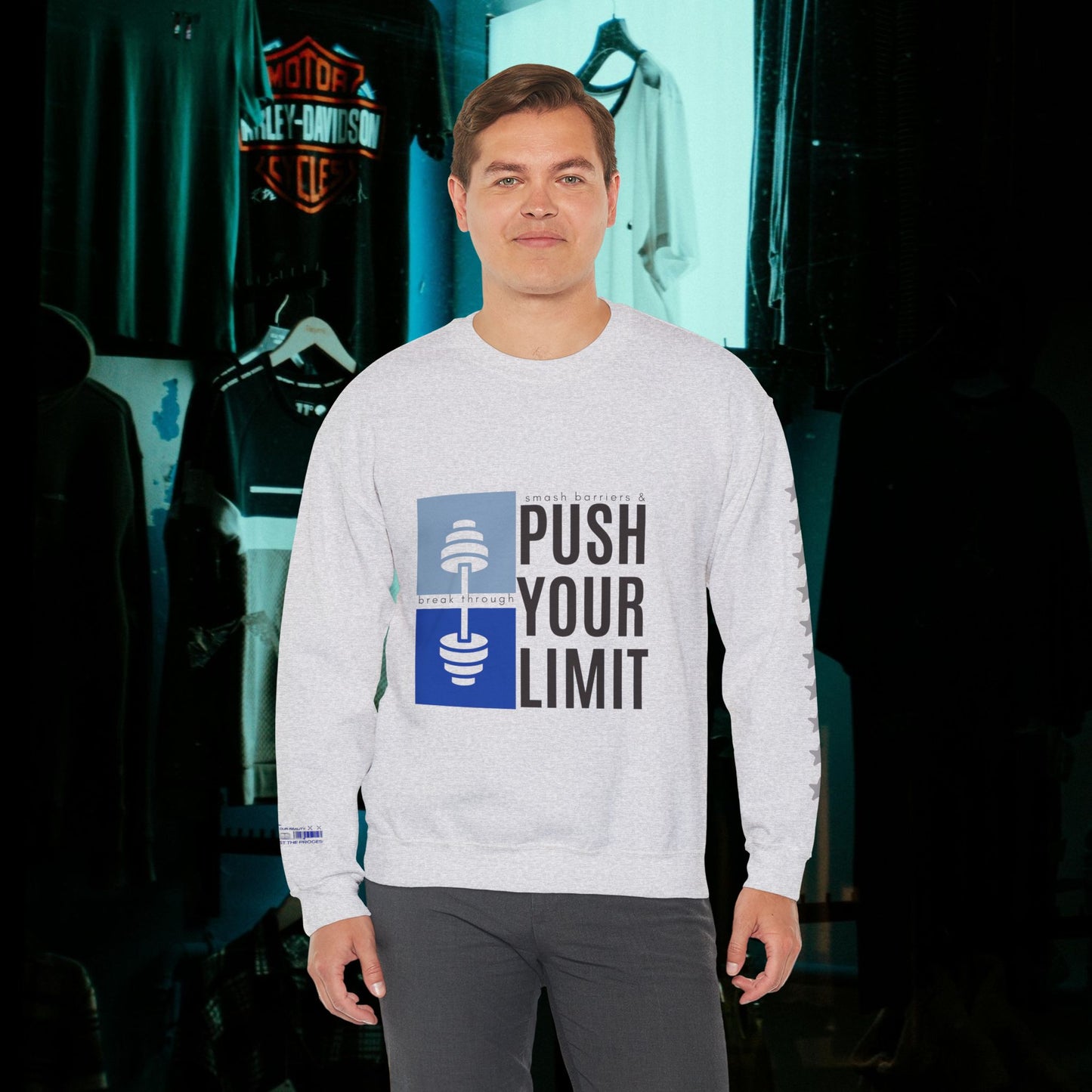 Unisex Heavy Blend™ Crewneck Sweatshirt_ N+ Series UHBCSS PT2WW027_ Limited Edition by WesternWaves: