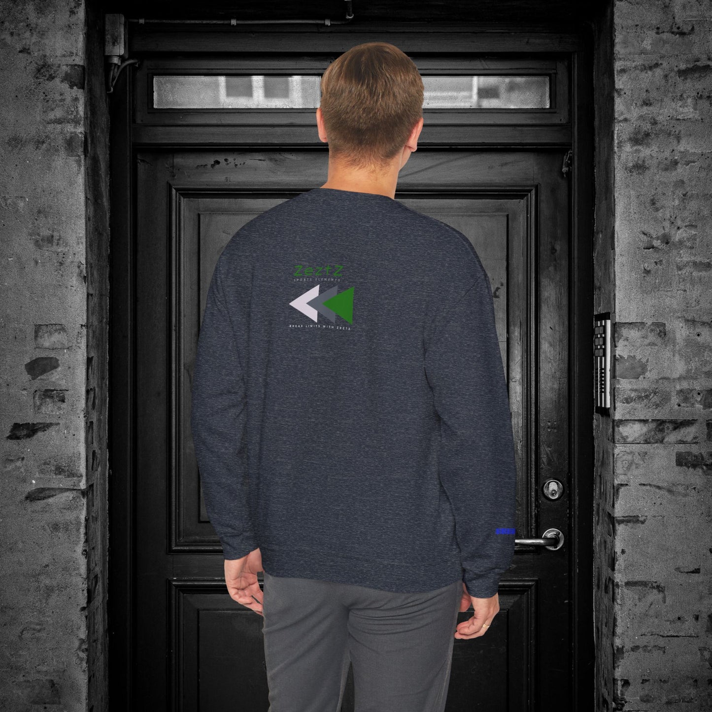 Unisex Heavy Blend™ Crewneck Sweatshirt_ N2+ Sports Series UHBCSS PT2WW009_ Limited Edition ‘Zeztz’ Brand Sports Elements by WesternWaves: