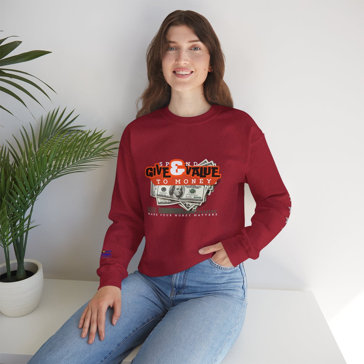 Unisex Heavy Blend™ Crewneck Sweatshirt_ N3+ Series UHBCSS PT2WW035_ Limited Edition Pure Luxury By WesternWaves: