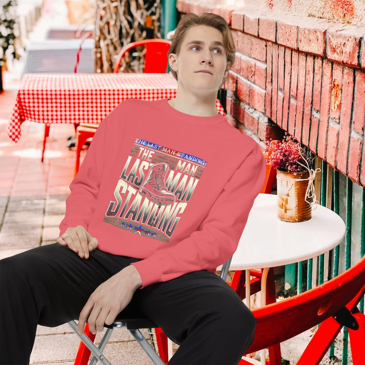 Unisex Garment-Dyed Sweatshirt _ N3+ Series GDSS PT2WW001_ Limited Edition of Both Fashion & Comfortby WesternWaves: