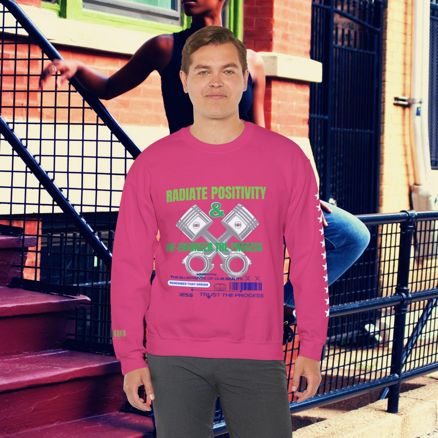 Unisex Heavy Blend™ Crewneck Sweatshirt_ N3+ Series UHBCSS PT2WW006_ Limited Edition Pure Luxury By WesternWaves: