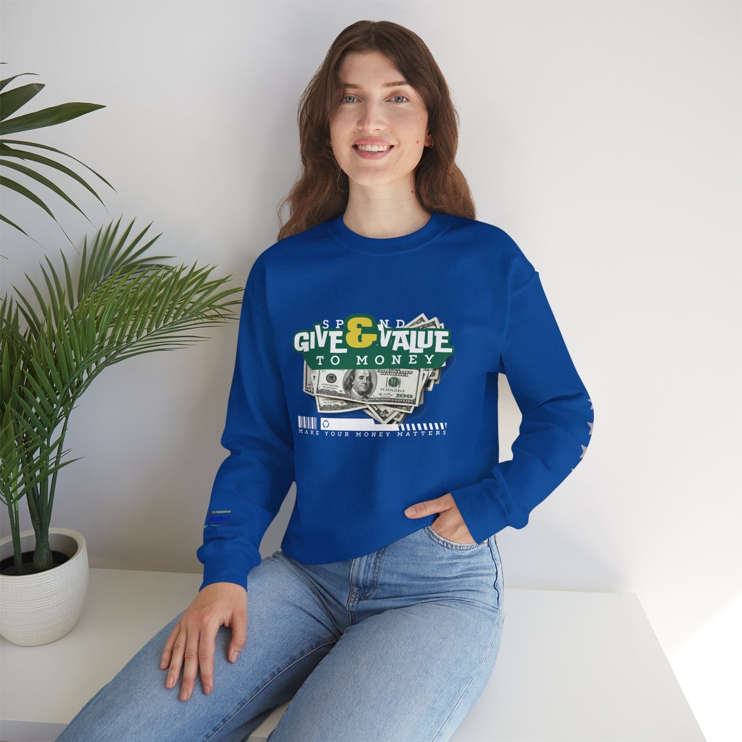 Unisex Heavy Blend™ Crewneck Sweatshirt_ N2+ Series UHBCSS PT2WW037_ Limited Edition Pure Luxury By WesternWaves: