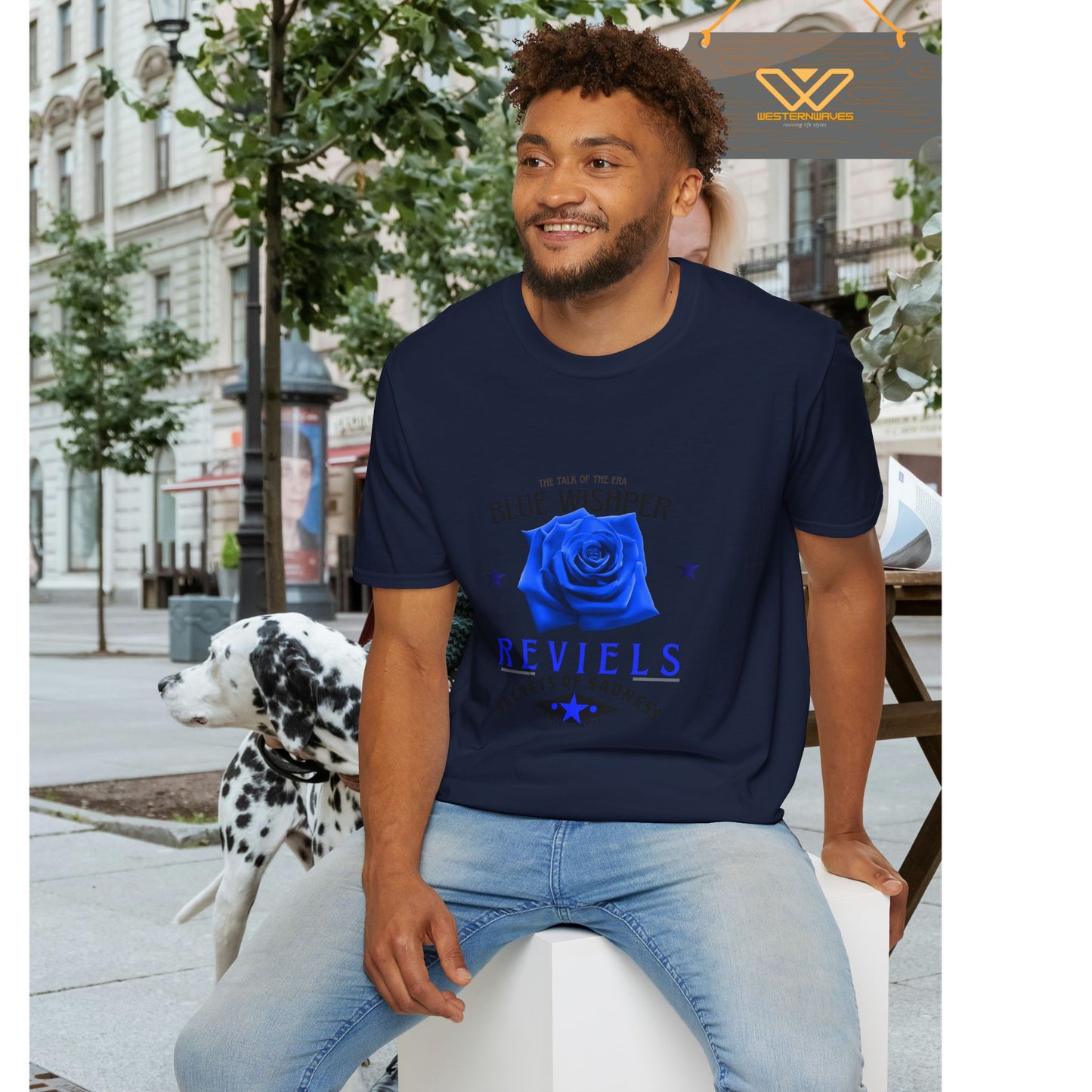 Unisex Softstyle T-Shirt_ N3+ Series USSTS FT2WW005_ Limited Edition Redefines & Relaxation by WesternWaves: