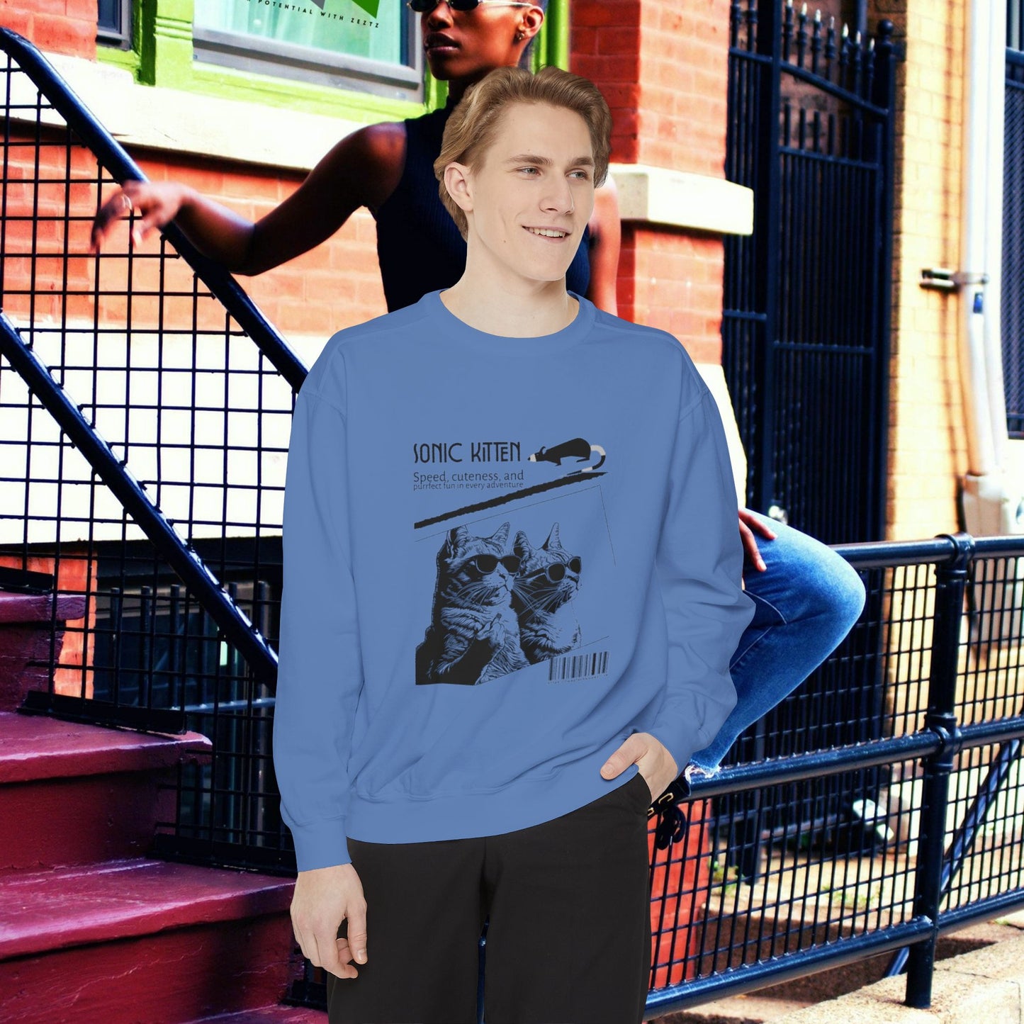 Unisex Garment-Dyed Sweatshirt_ N3+ Series SPW UGDSS PT2WW003_WesternWaves Limited Edition