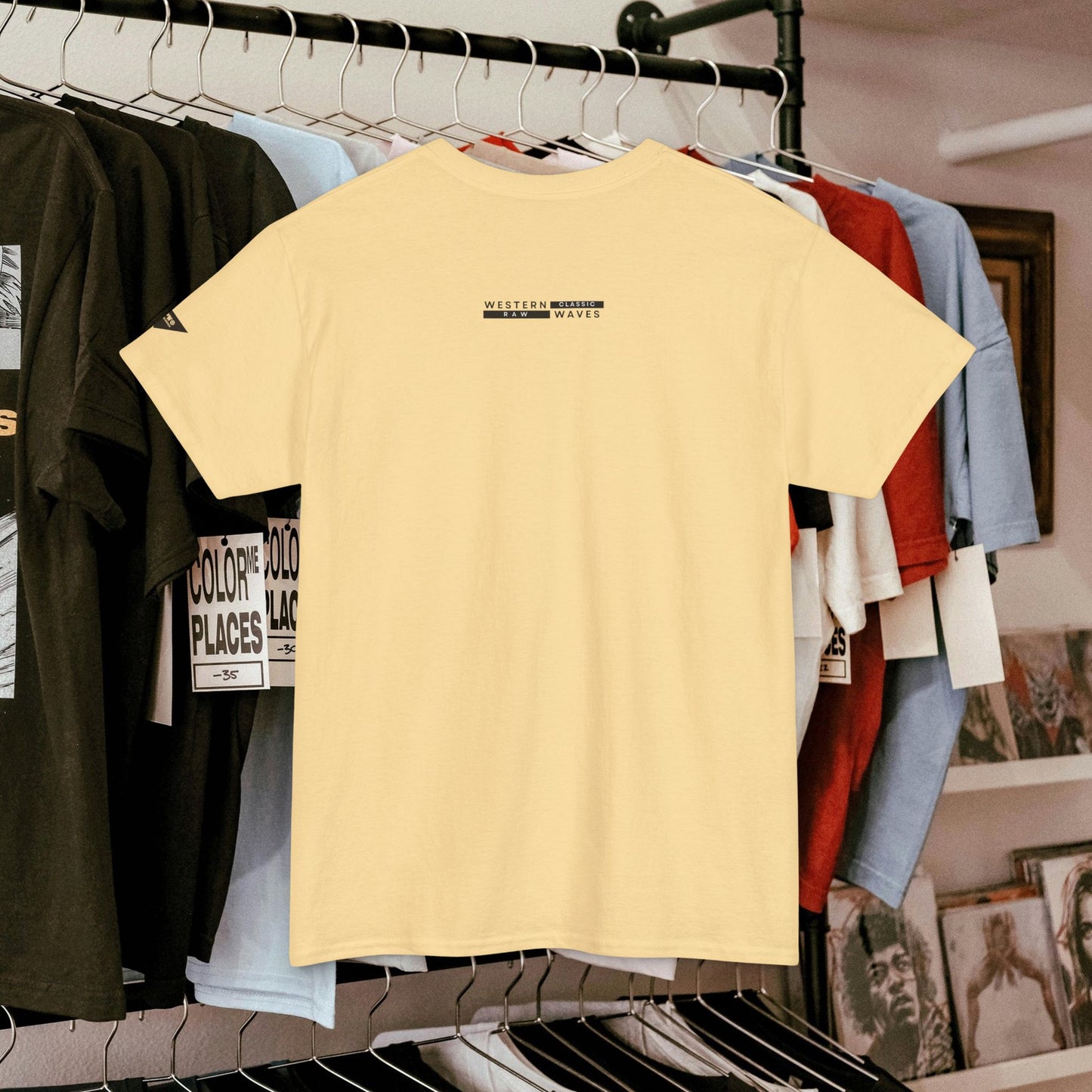 Unisex Heavy Cotton Tee_ 20 July 2025_ Limited Edition Unique Summer Wear_ by WesternWaves: