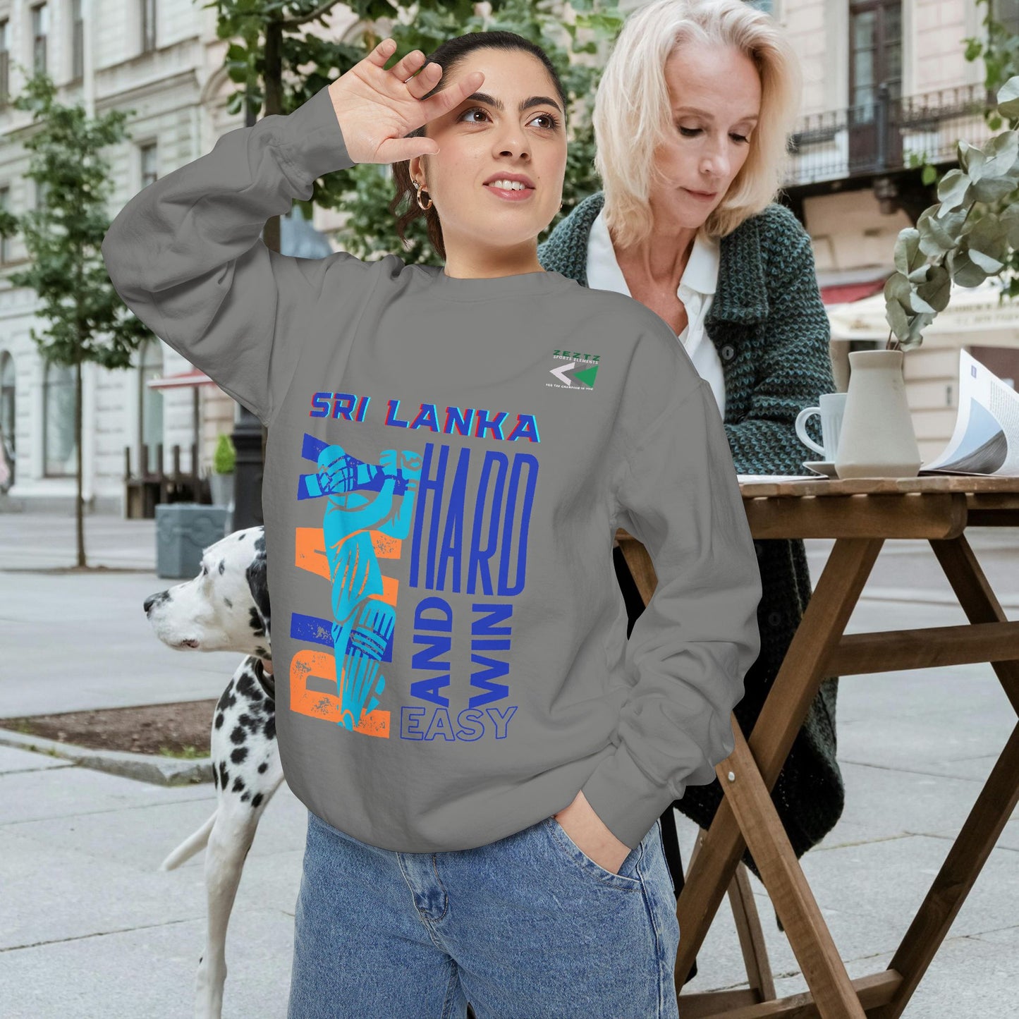Unisex Garment-Dyed Sweatshirt_ N2 Series USGDSS PT2WW001_ Limited Edition Masterpiece of ‘ZeztZ’ Sports Brand Luxury & Casual Comfort by WesternWaves: