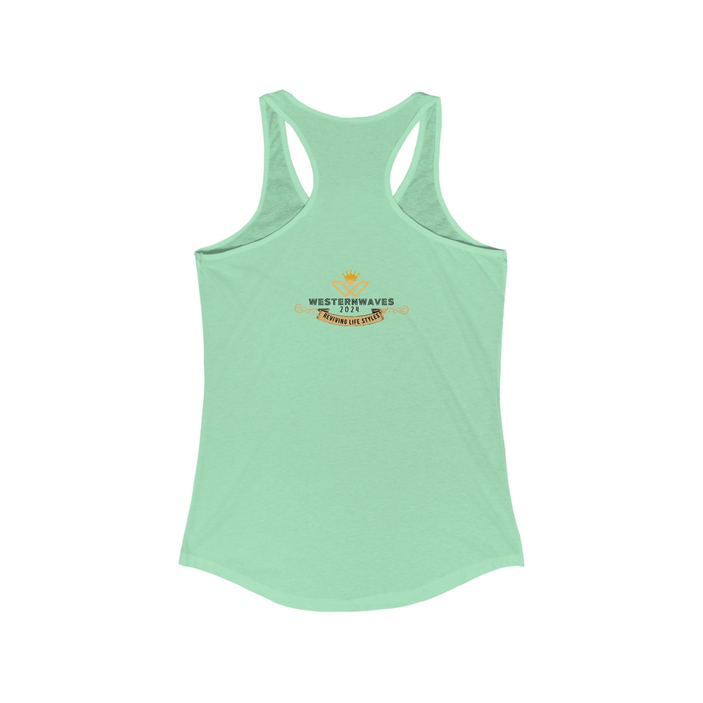 Women's Ideal Racerback Tank_ N2+ Series WIRBT PT2WW005_ Limited Edition Design for Comfort and Style by WesternWaves: