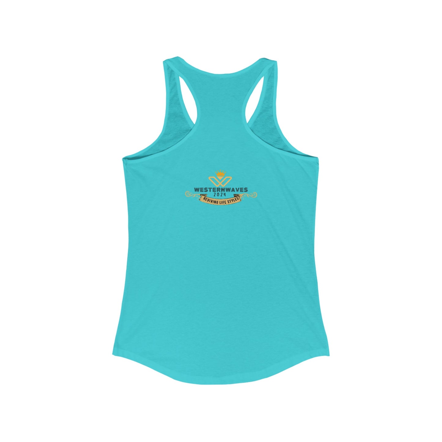 Women's Ideal Racerback Tank_ N2+ Series WIRBT PT2WW005_ Limited Edition Design for Comfort and Style by WesternWaves: