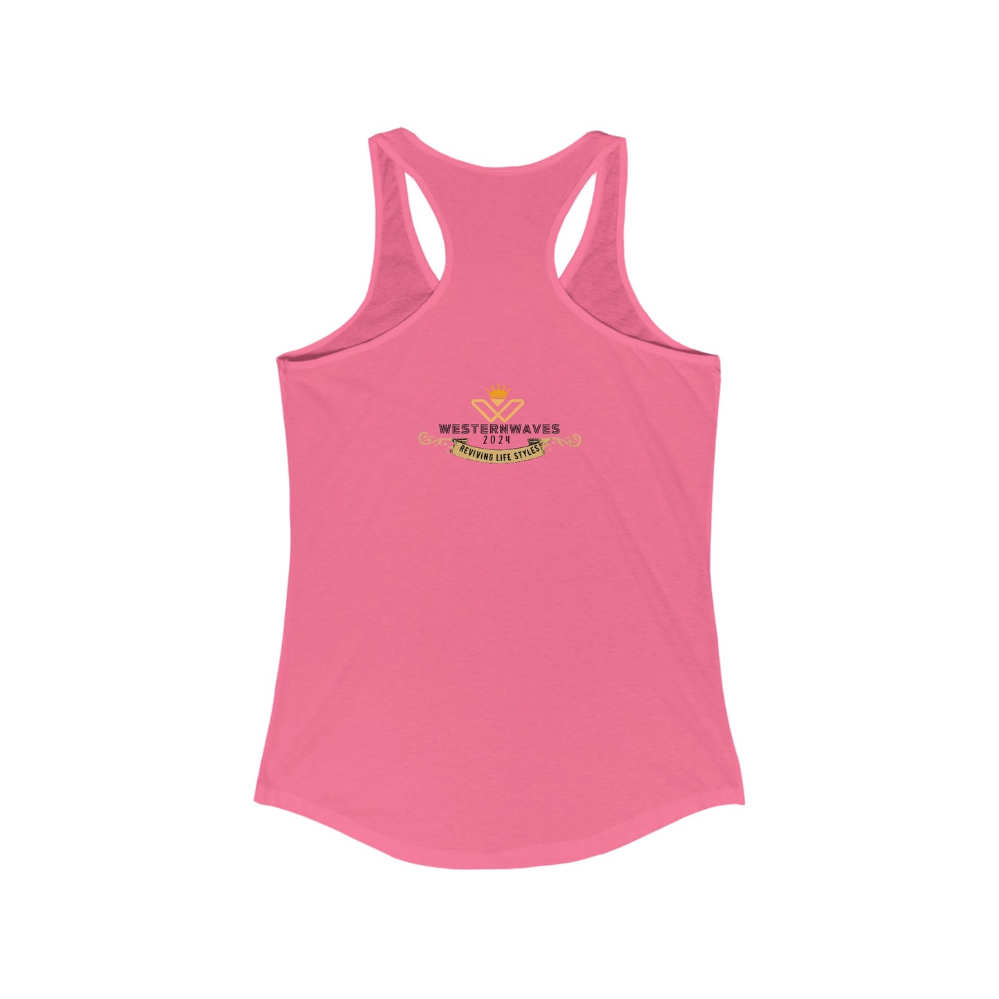 Women's Ideal Racerback Tank_ N2+ Series WIRBT PT2WW005_ Limited Edition Design for Comfort and Style by WesternWaves: