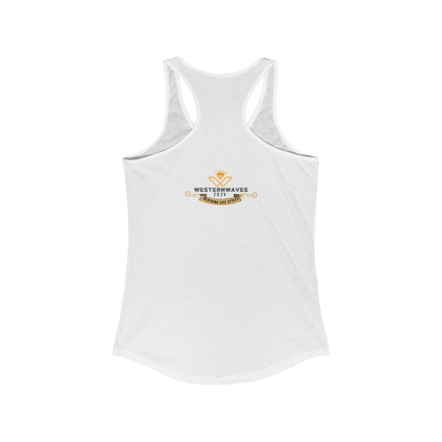 Women's Ideal Racerback Tank_ N2+ Series WIRBT PT2WW005_ Limited Edition Design for Comfort and Style by WesternWaves: