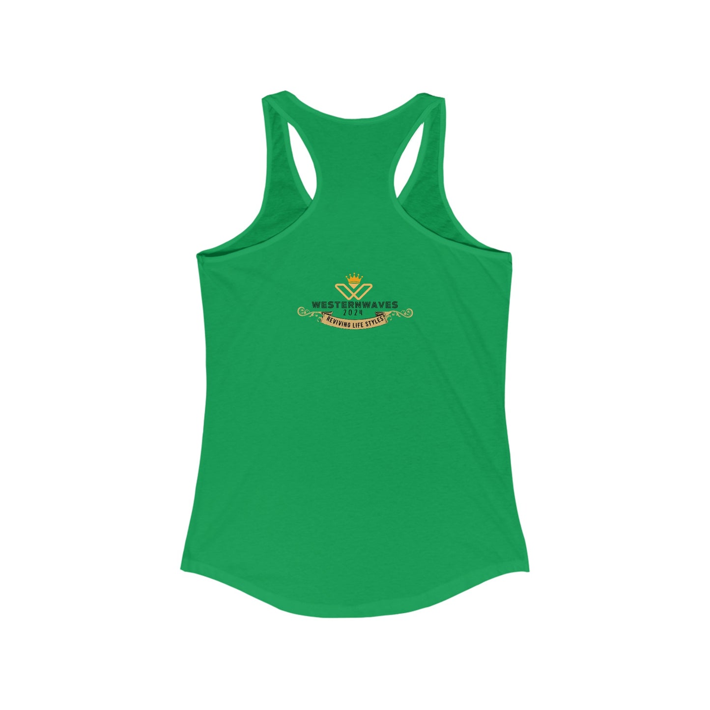 Women's Ideal Racerback Tank_ N2+ Series WIRBT PT2WW005_ Limited Edition Design for Comfort and Style by WesternWaves: