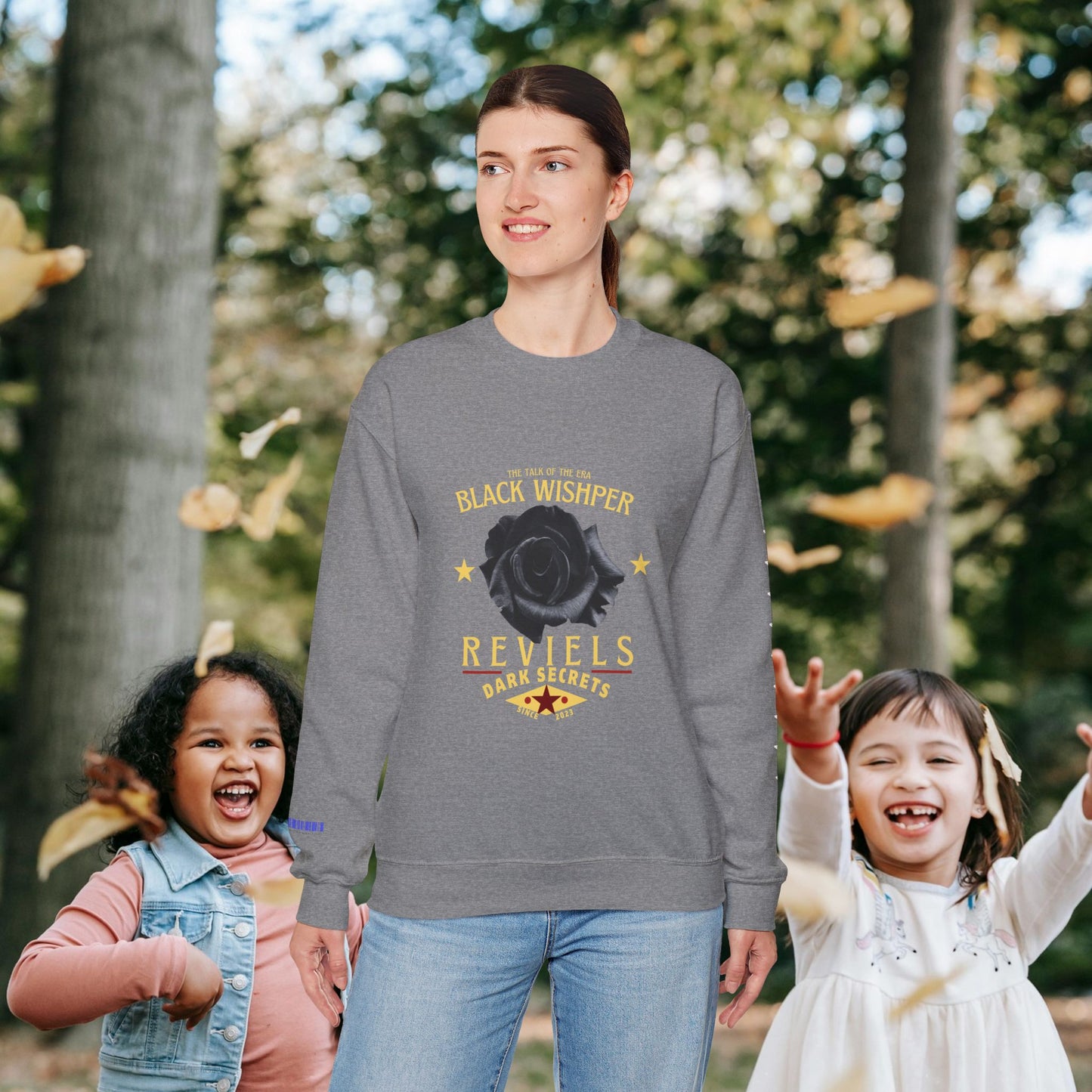 Unisex Heavy Blend™ Crewneck Sweatshirt_ N3+ Series UHBCSS PT2WV011_ Limited Edition Pure Luxury by WesternWaves: