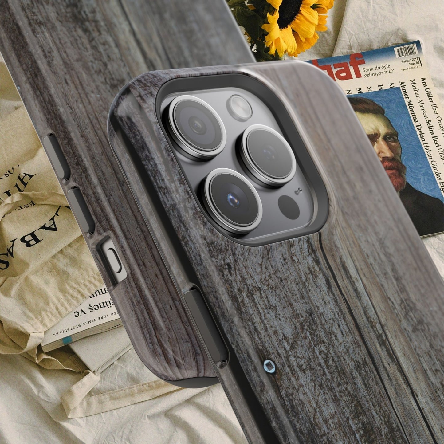Impact-Resistant Tough Cases_ iPhone Case_ Series N8+ TCPCASE PT2WW006_ Limited Edition Wooden Grain Phone Case for iPhones by WesternWaves:
