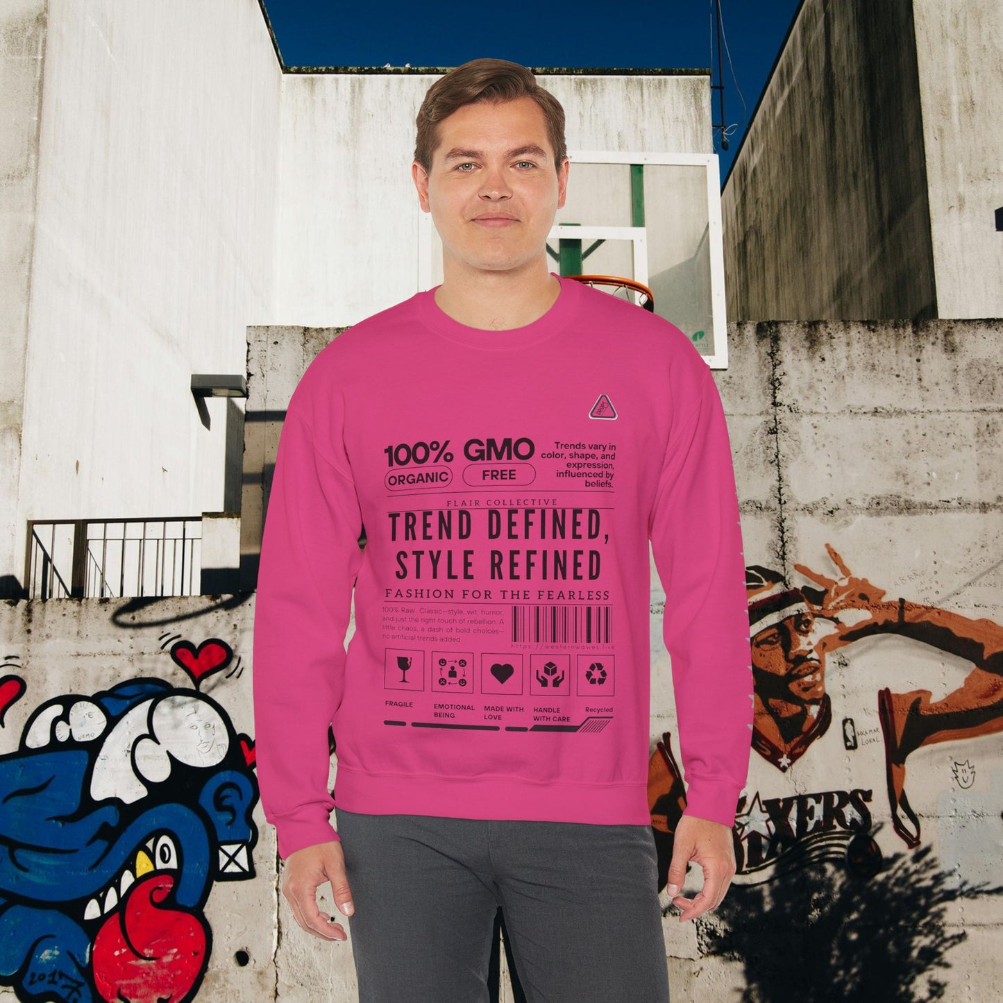 Unisex Heavy Blend™ Crewneck Sweatshirt_ N2 Series SPW UHBCSS PT2WW003_ Limited Edition 'DROPS' Brand Raw Classics by WesternWaves: