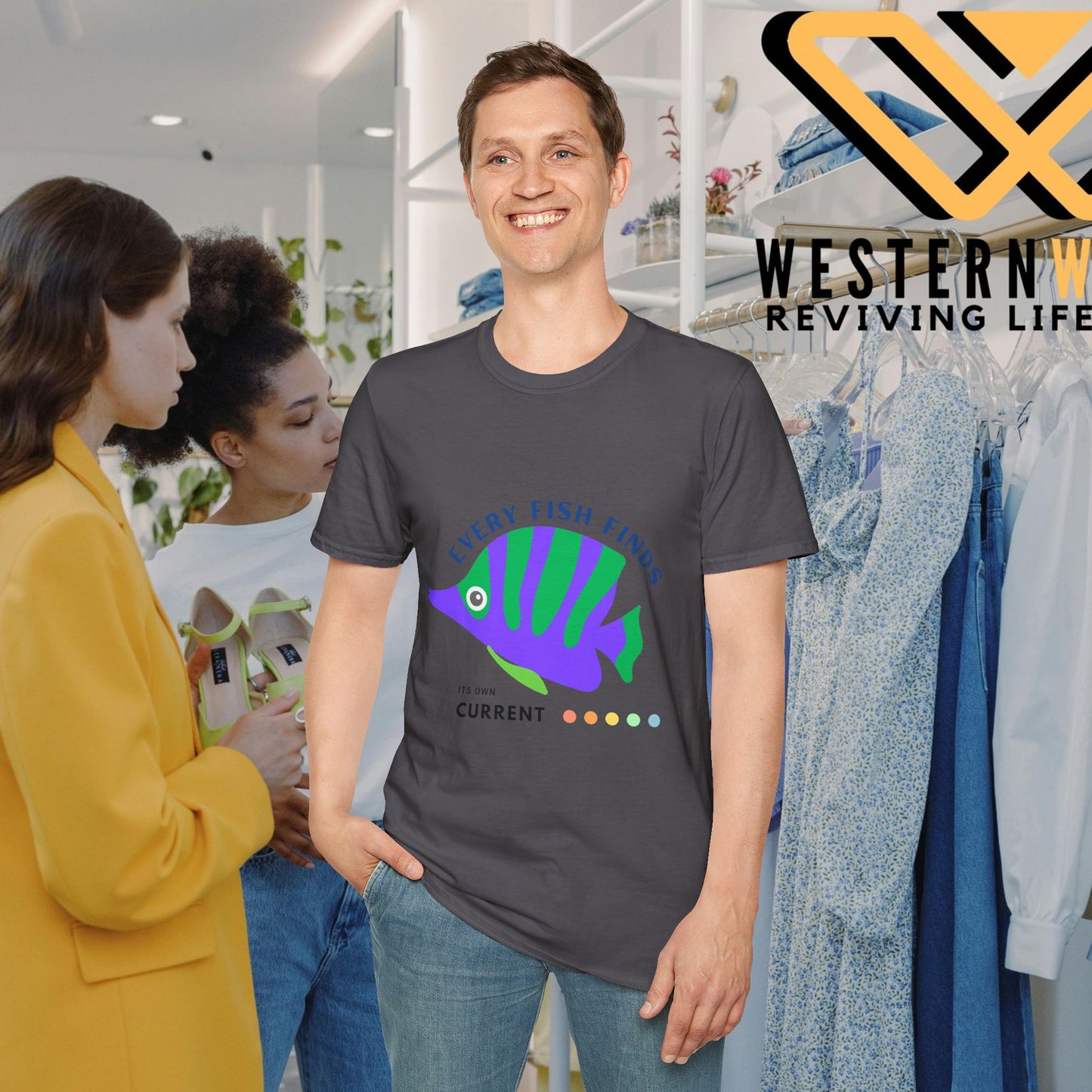 Unisex Softstyle T-Shirt_ N+ Series USSTS FT2WW009_ Limited Edition by WesternWaves: