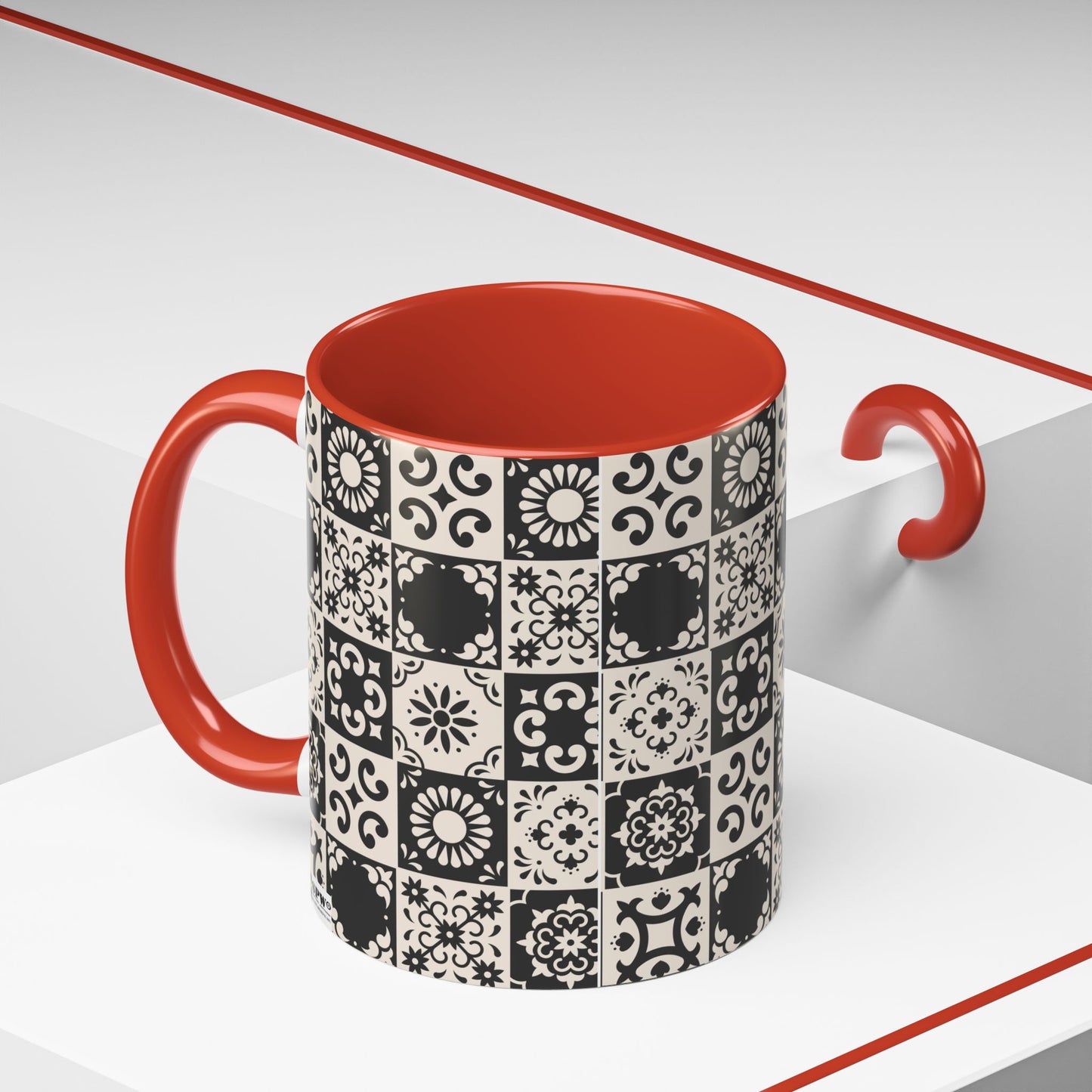 Accent Coffee Mug (11, 15oz)_ N+ Series ACMUG PT2WW004_ Limited Edition Mug by WesternWaves