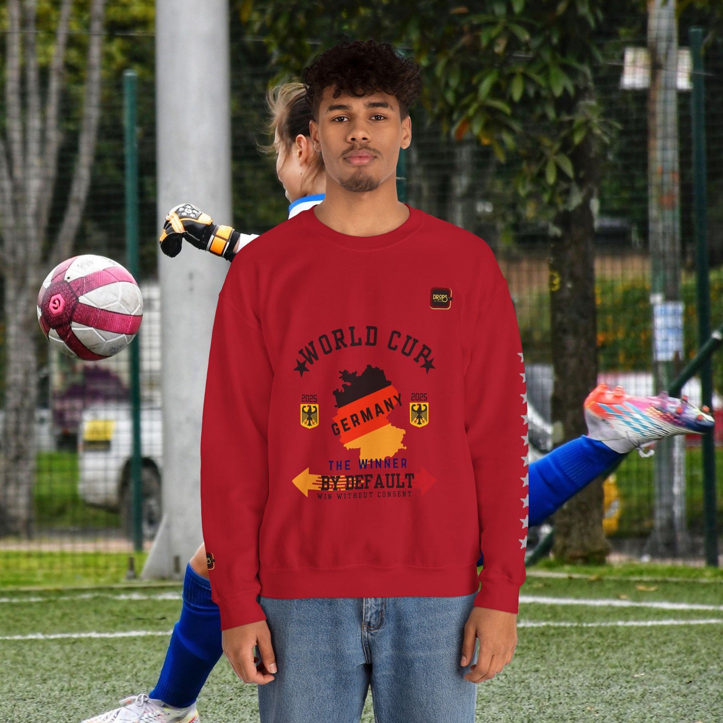 Unisex Sweatshirt_ N7+ Series USSS PT2WW001_ Germany The Winner by Default_ Limited Edition by WesternWaves: