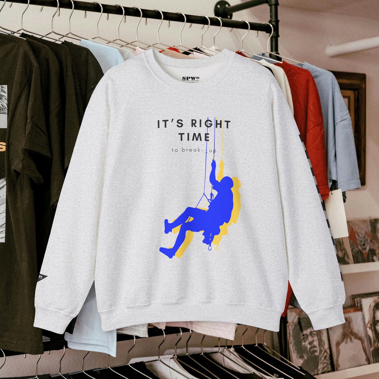 Unisex Heavy Blend™ Crewneck Sweatshirt_ N3+ Series UHBCSS PT2WW019_ Limited Edition by WesternWaves: