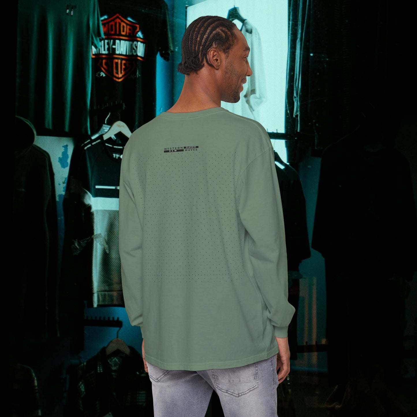 Unisex Long Sleeve T-Shirt_ N7+ Series USLSTSHIRT PT2WW001_ Limited Edition Trendy Vibes by WesternWaves: