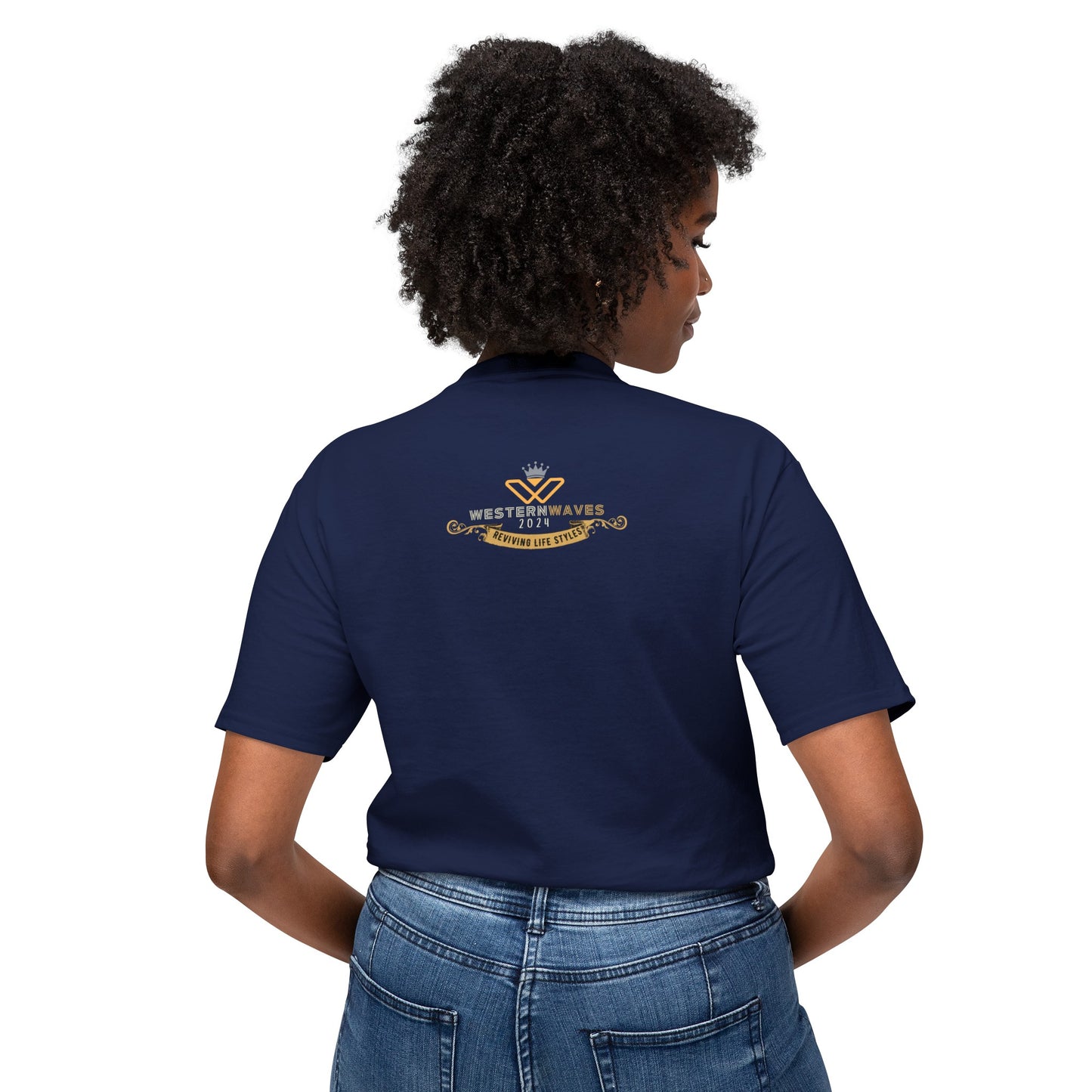 Unisex HD Cotton™ T-shirt_ N+ Series USHDCTS PT2WW003_ Limited Edition Unisex HD Cotton™ T-shirt by WesternWaves