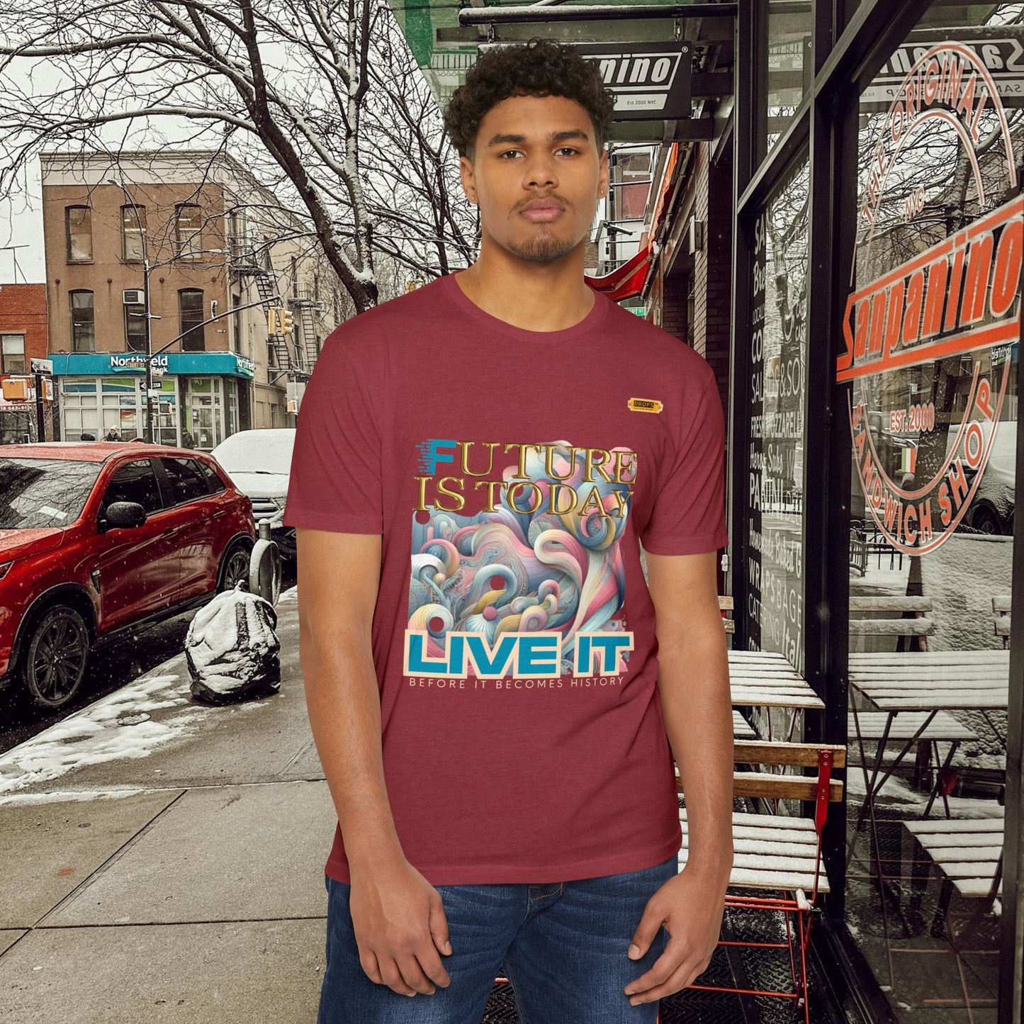 Unisex CVC Jersey T-shirt_ 16 June 2025_ Limited Edition Casual Fashion by WesternWaves: