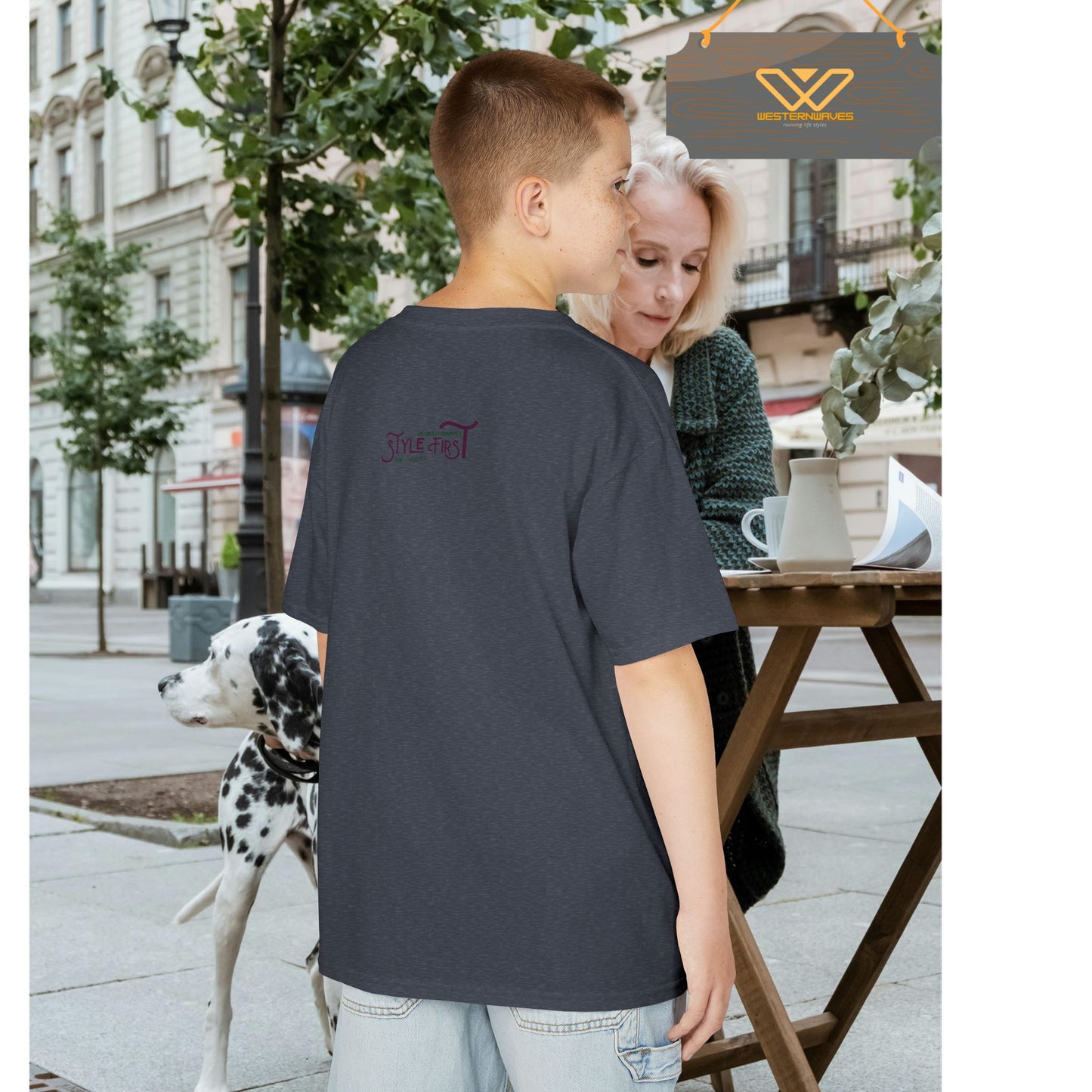 Kids Heavy Cotton™ Tee_ N2+ Series KHCT PT2WW009_ Limited Edition Durable Comfort for Every Adventure by WesternWaves: