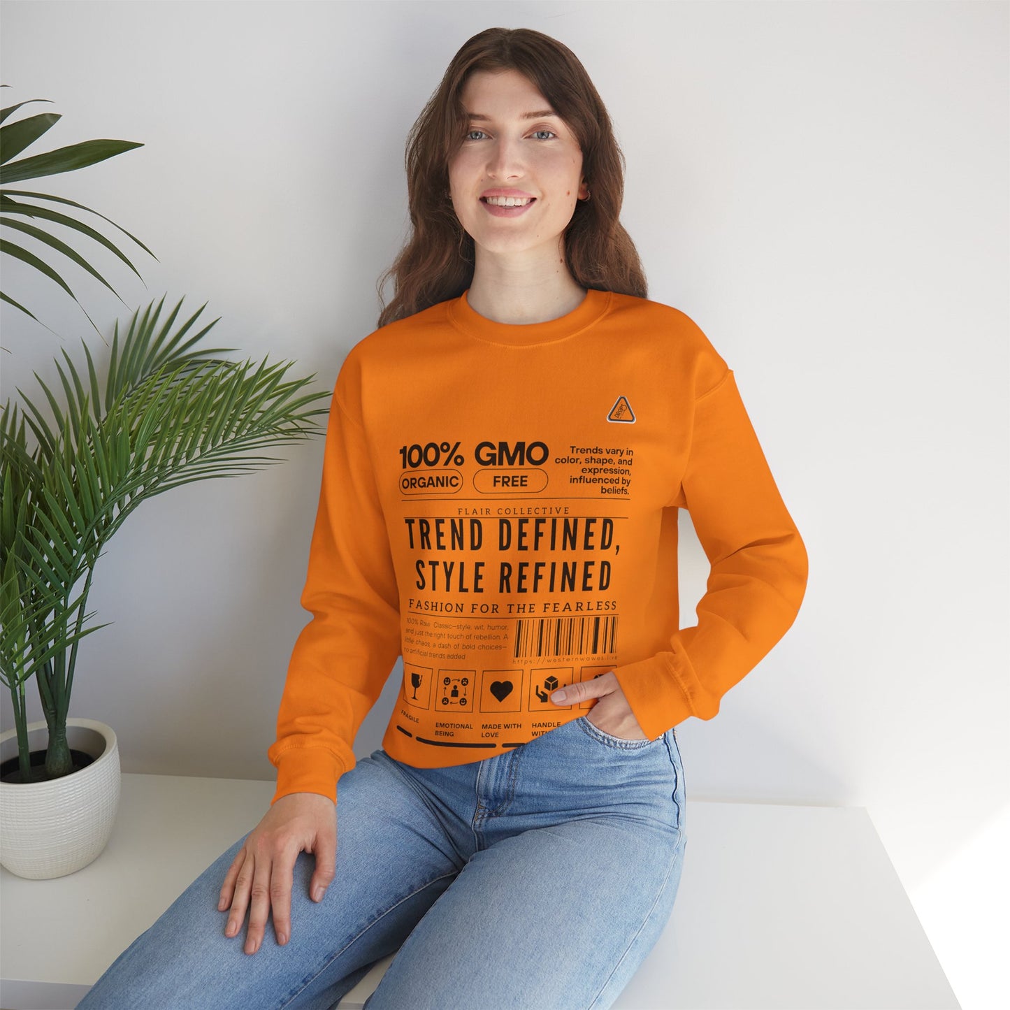 Unisex Heavy Blend™ Crewneck Sweatshirt_ N2 Series SPW UHBCSS PT2WW003_ Limited Edition 'DROPS' Brand Raw Classics by WesternWaves: