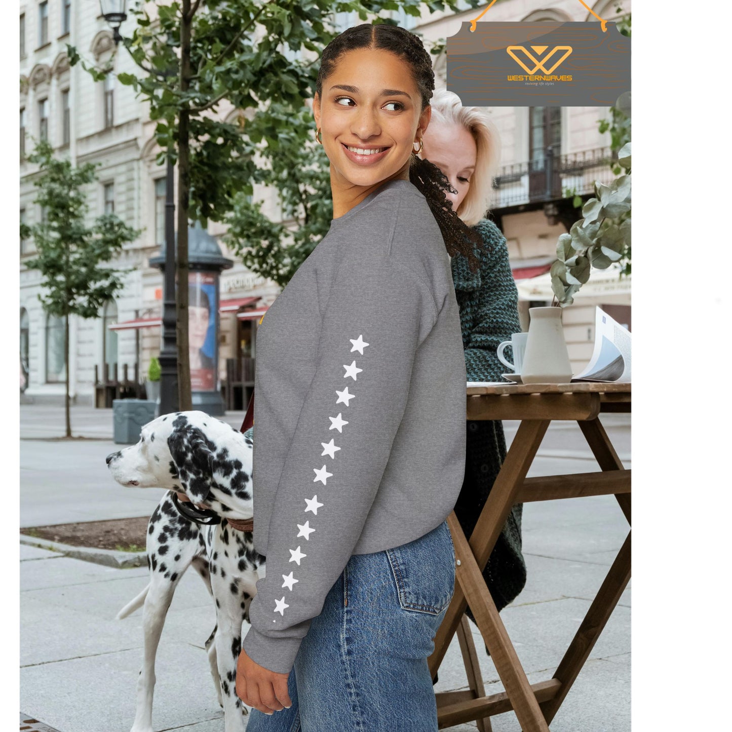 Unisex Heavy Blend™ Crewneck Sweatshirt_ N3+ Series UHBCSS PT2WW005_ Limited Edition Pure Luxury By WesternWaves: