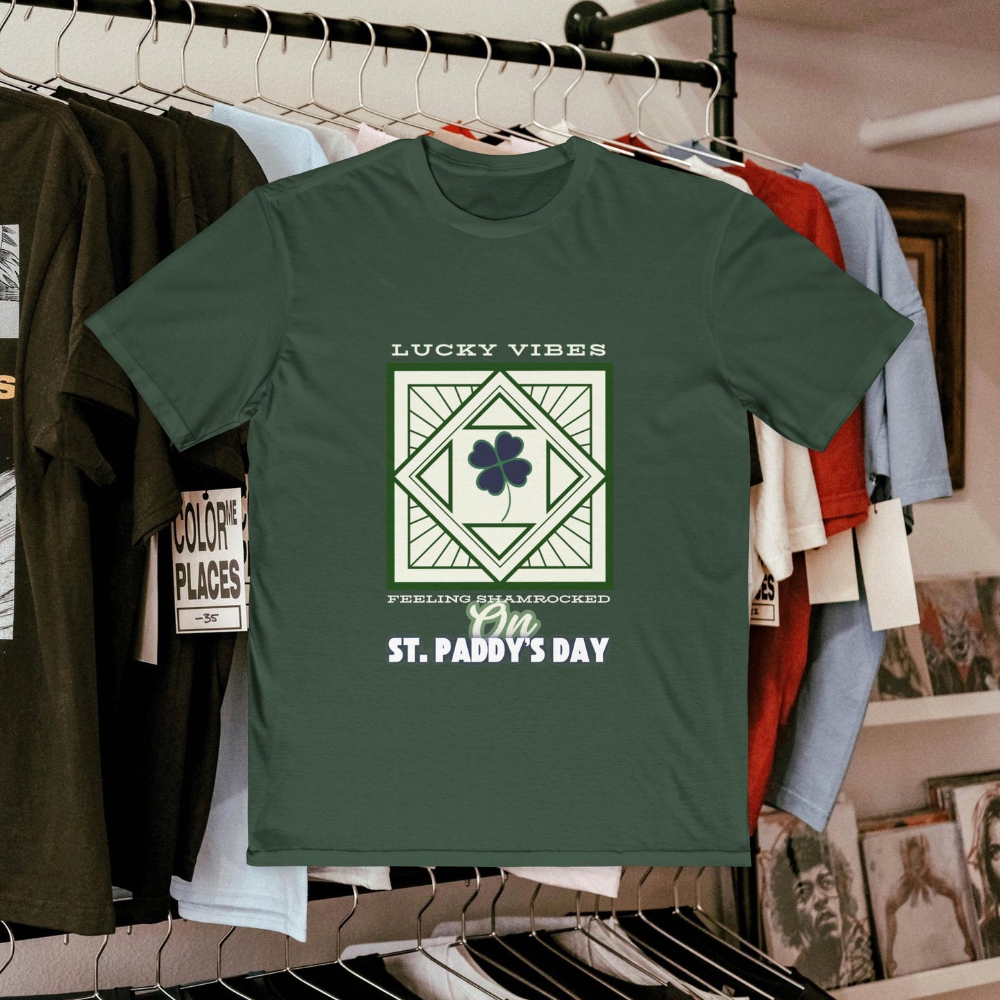Men's Very Important Tee_ N3+ Series MVITEE PT2WW001_ Limited Edition Paddy's Day Vibrations by WesternWaves: