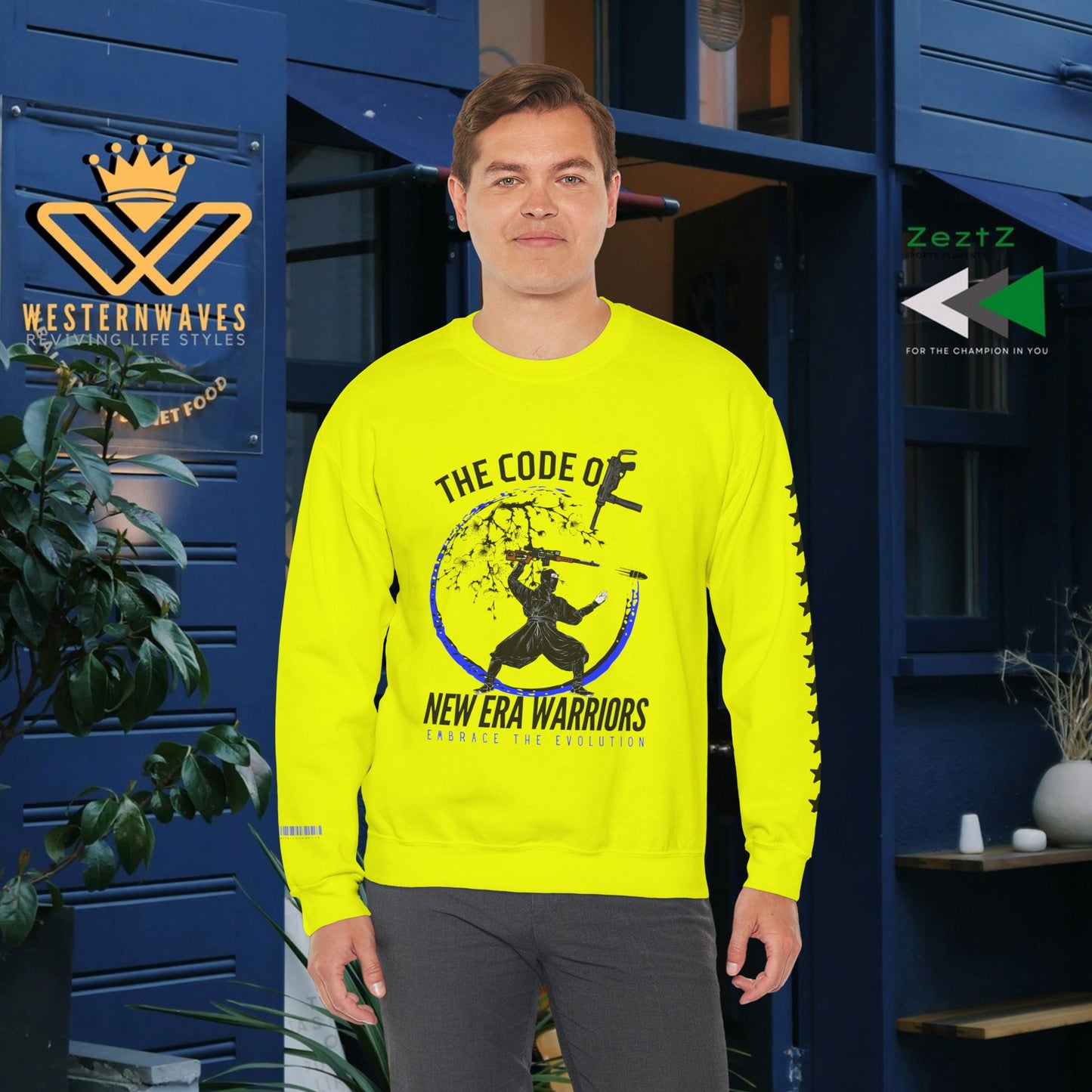 Unisex Heavy Blend™ Crewneck Sweatshirt_ N3+ Series UHBCSS PT2WV010_ Limited Edition Timeless Style by WesternWaves: