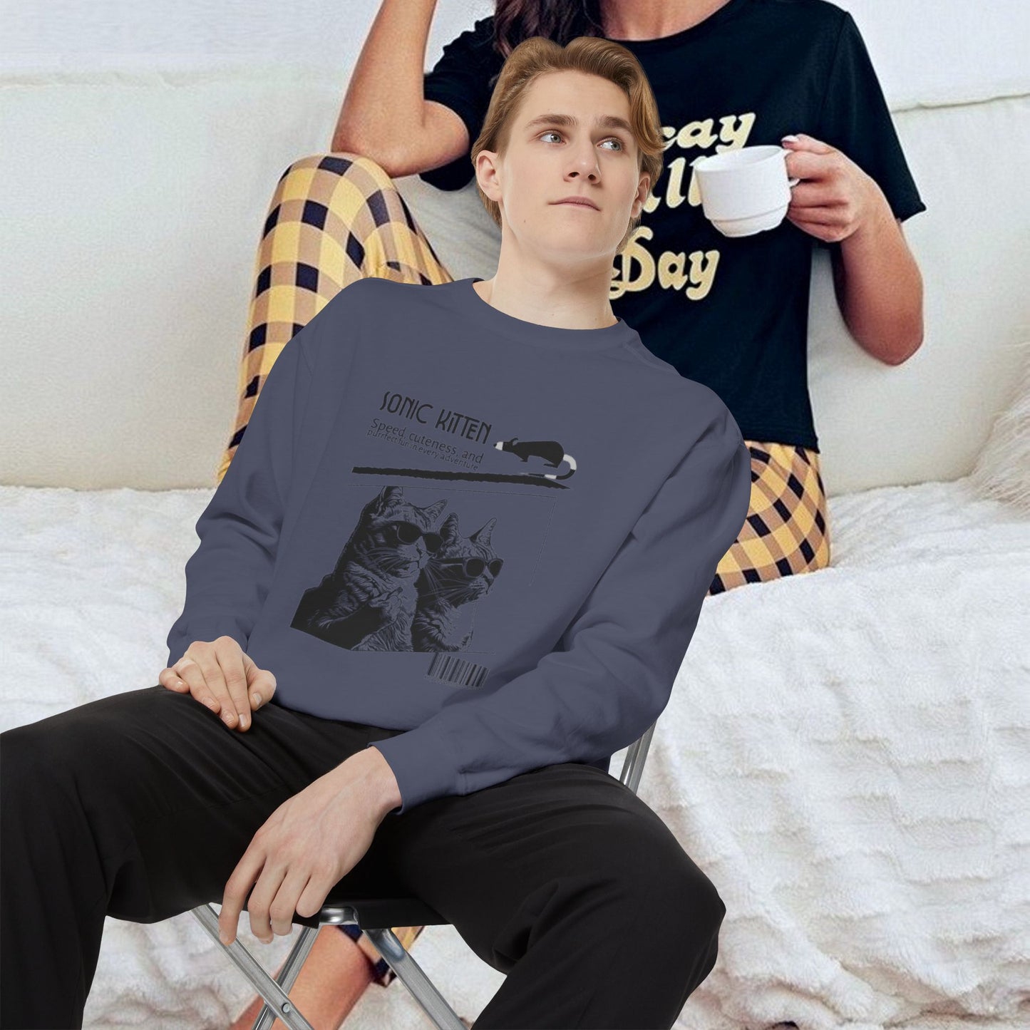 Unisex Garment-Dyed Sweatshirt_ N3+ Series SPW UGDSS PT2WW003_WesternWaves Limited Edition