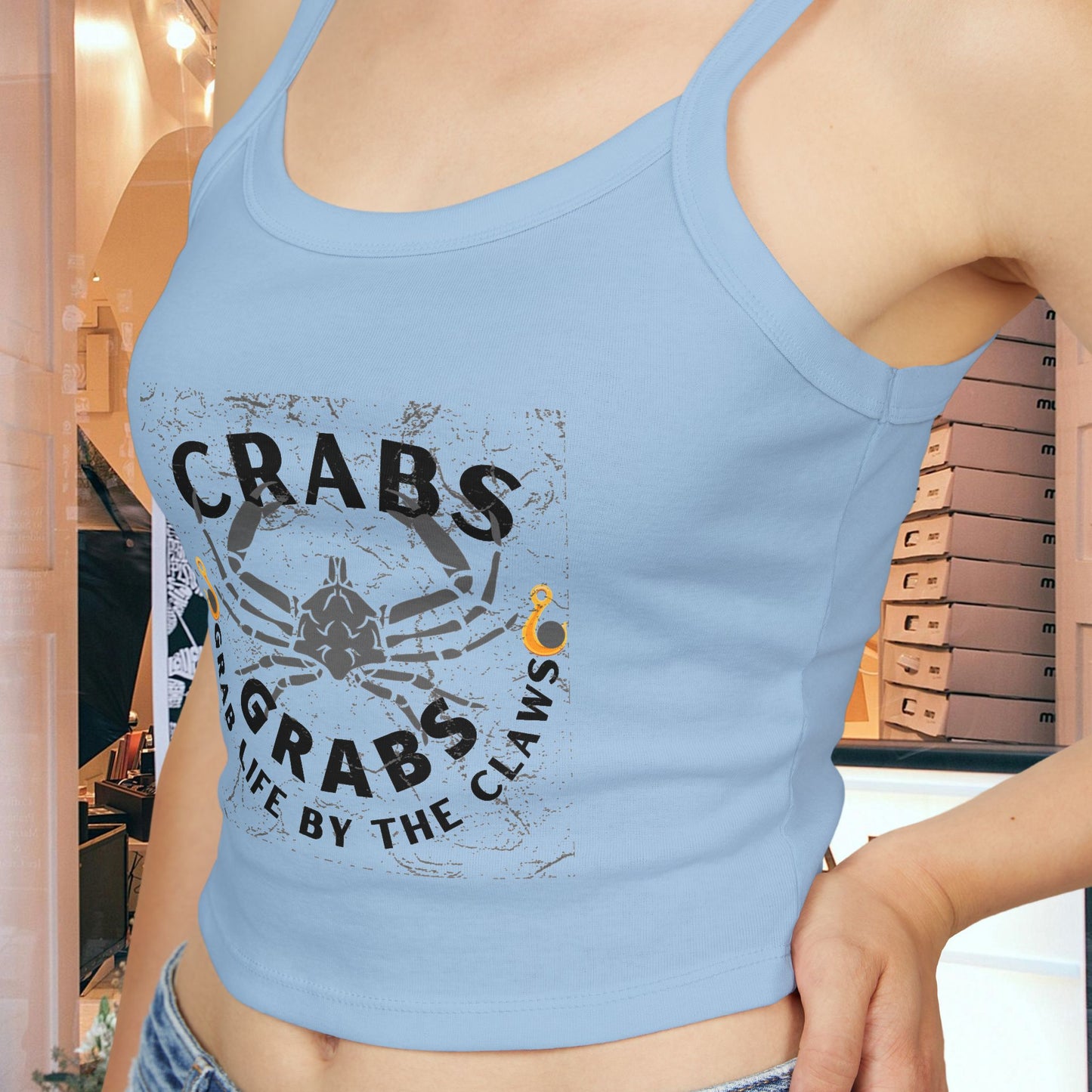 Women's Spaghetti Strap Tank Top_ N2+ Series SSTT PT2WW001_ Limited Edition Luxurious Blend by WesternWaves: