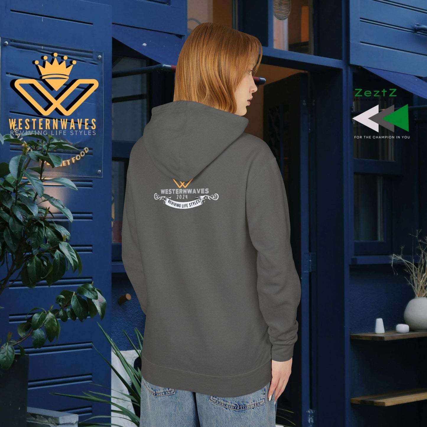Unisex Lightweight Hooded Sweatshirt – N3+ Series USLWHSS PT2WW010_ Limited Edition Crafted Comfort by WesternWaves:
