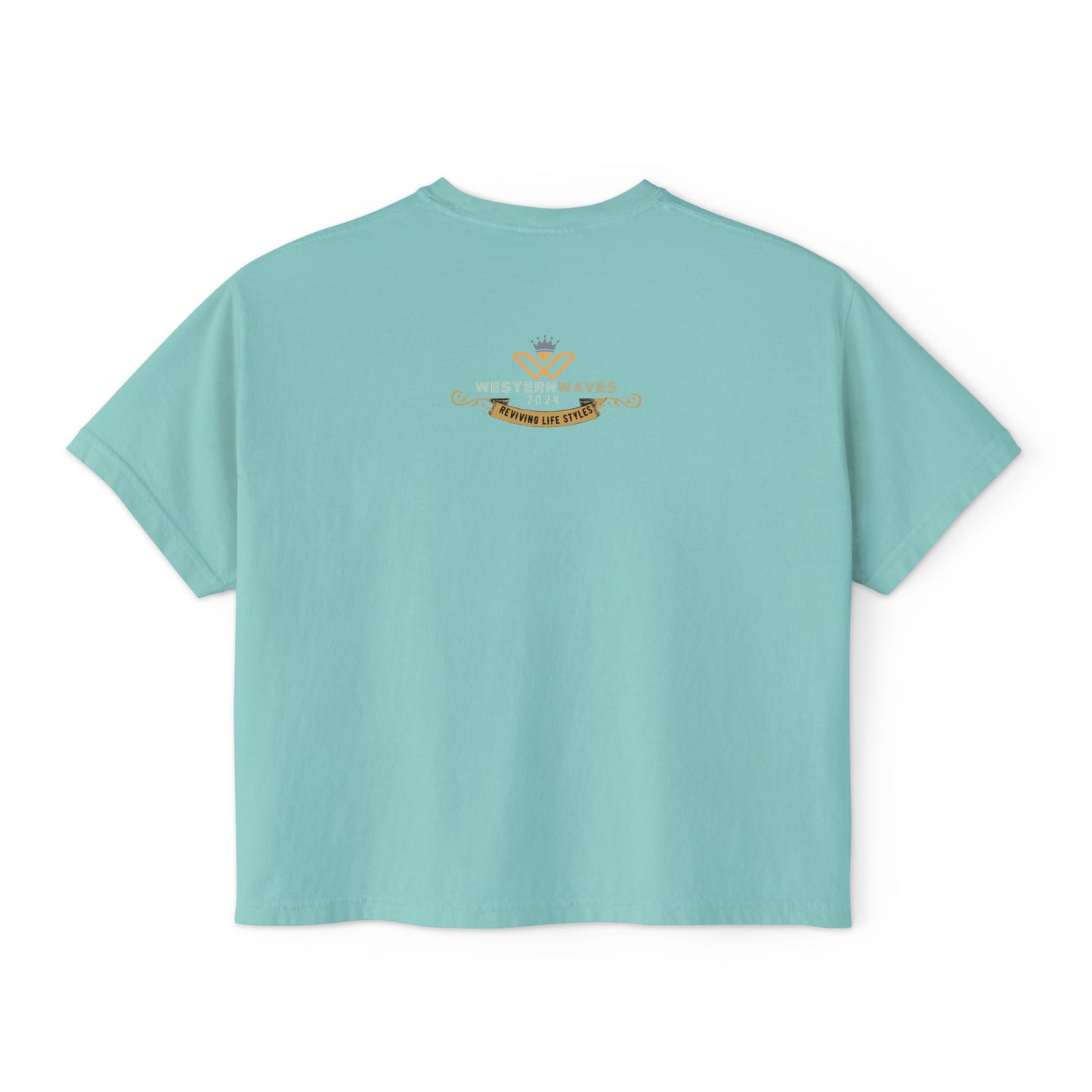 Women's Boxy Tee – N Series WBTEE PT2WW003_ limited edition Ethical Cotton Comfort by WesternWaves:
